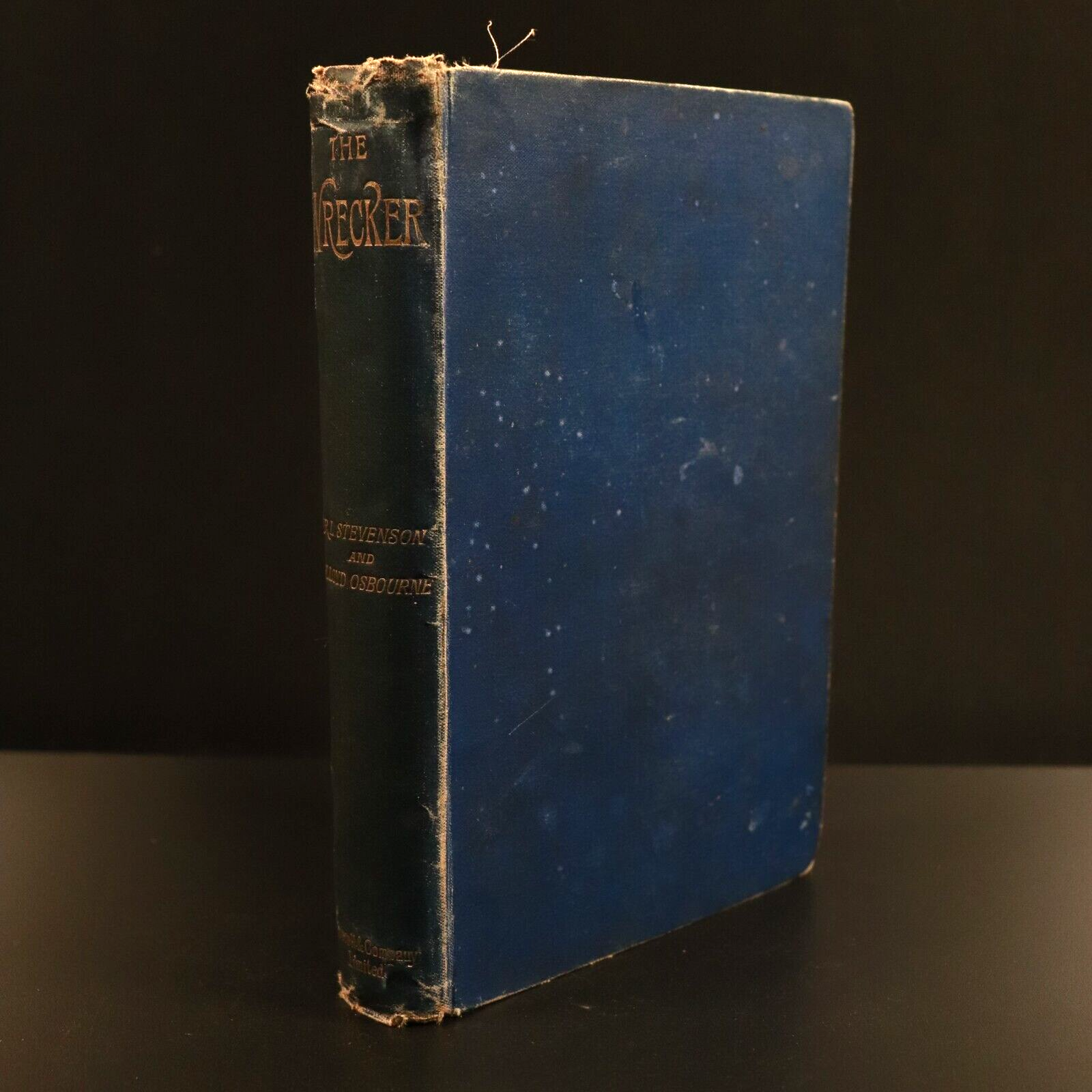 1892 The Wrecker by Robert Louis Stevenson Antique Scottish Fiction Book