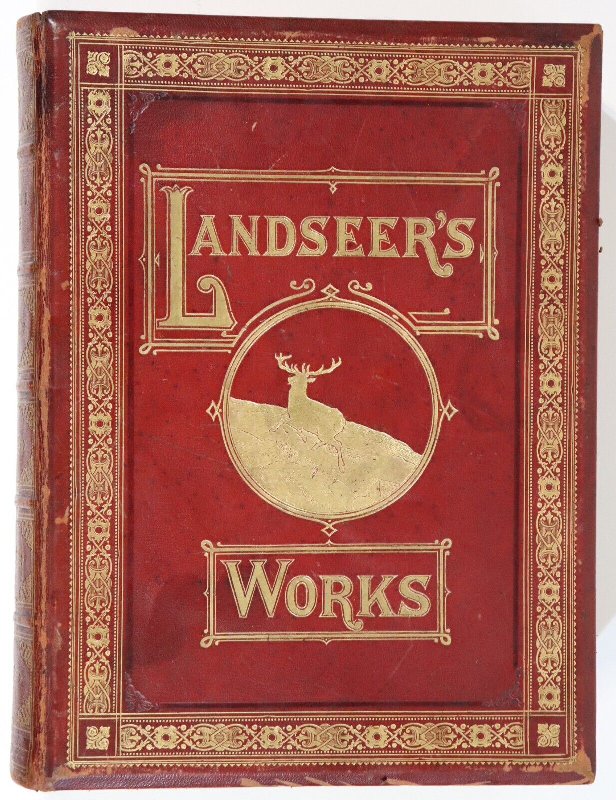 c1880 Works Of Sir Edwin Landseer Antiquarian Illustrated Engravings Book - 0