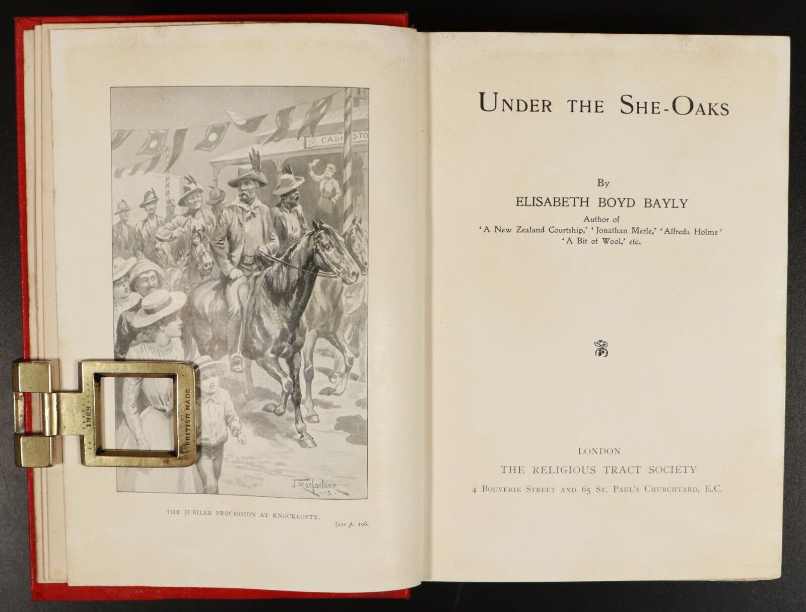 c1910 Under The She-Oaks by Elisabeth B. Bayly Antique Australian Fiction Book - 0