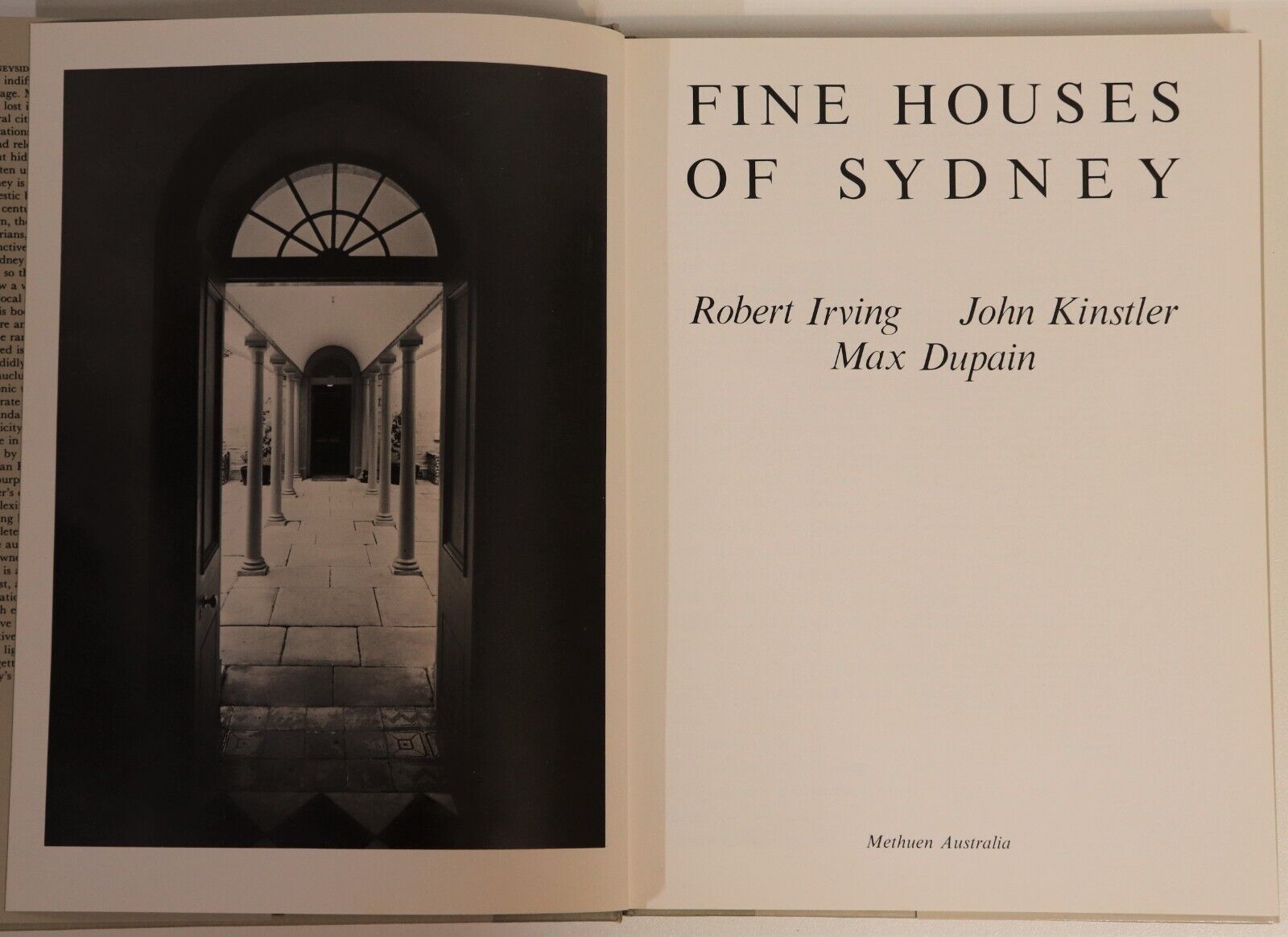 Fine Houses Of Sydney - 1982 - 1st Edition Australian Architecture Book