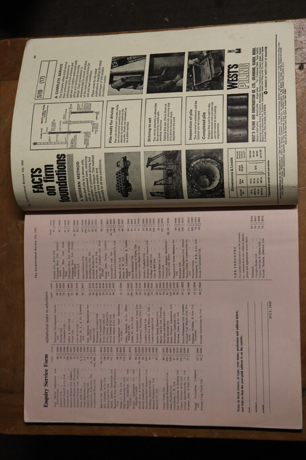 The Architectural Review Magazine - July 1965 - Volume CXXXVIII Number 821