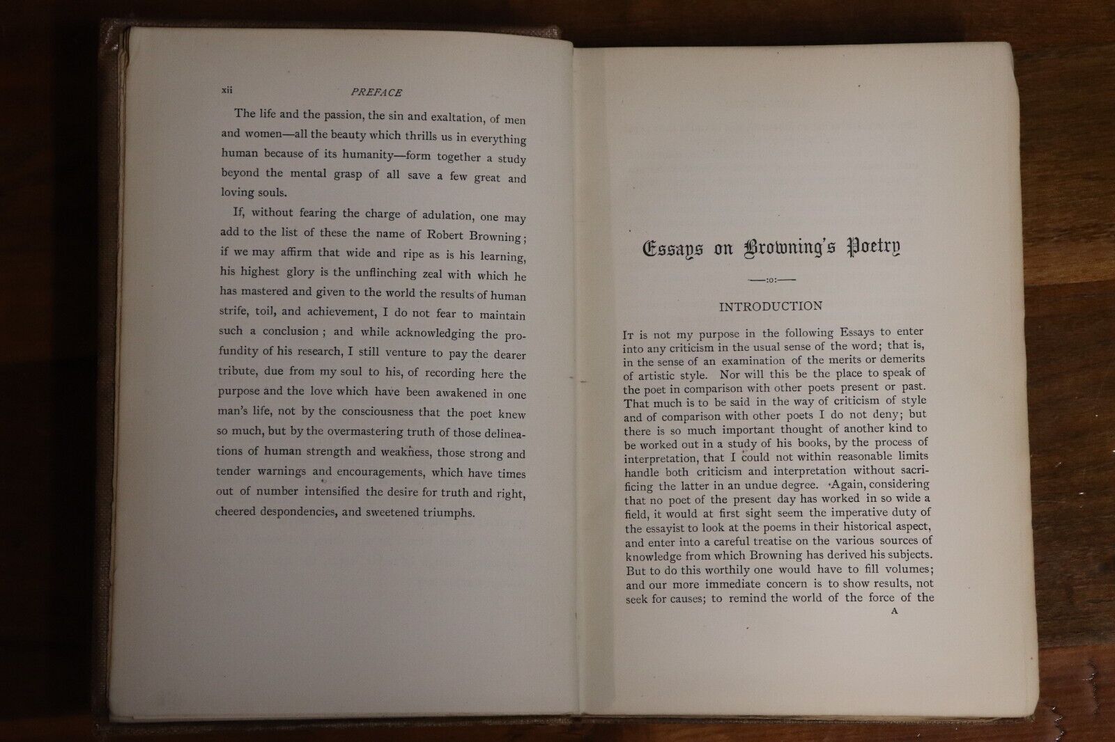 Robert Browning: Essays & Thoughts - 1890 - Antique Literature History Book