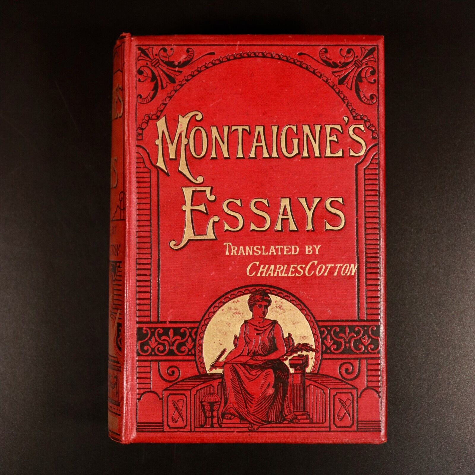 c1870 Montaigne's Essays Translated by C. Cotton Antiquarian Philosophy Book