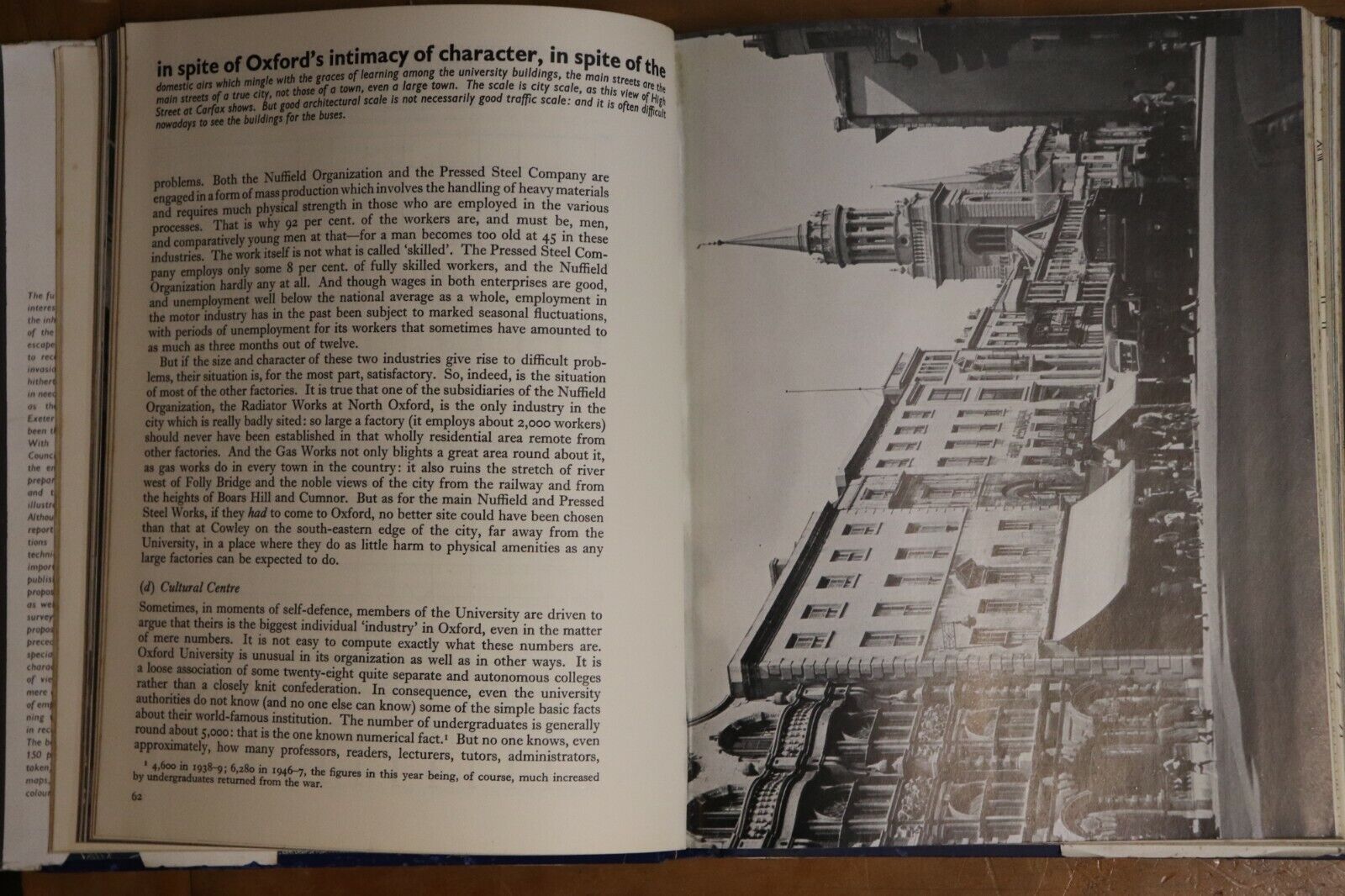 Oxford Replanned by Thomas Sharp - 1948 - Town Planning & Architecture Book