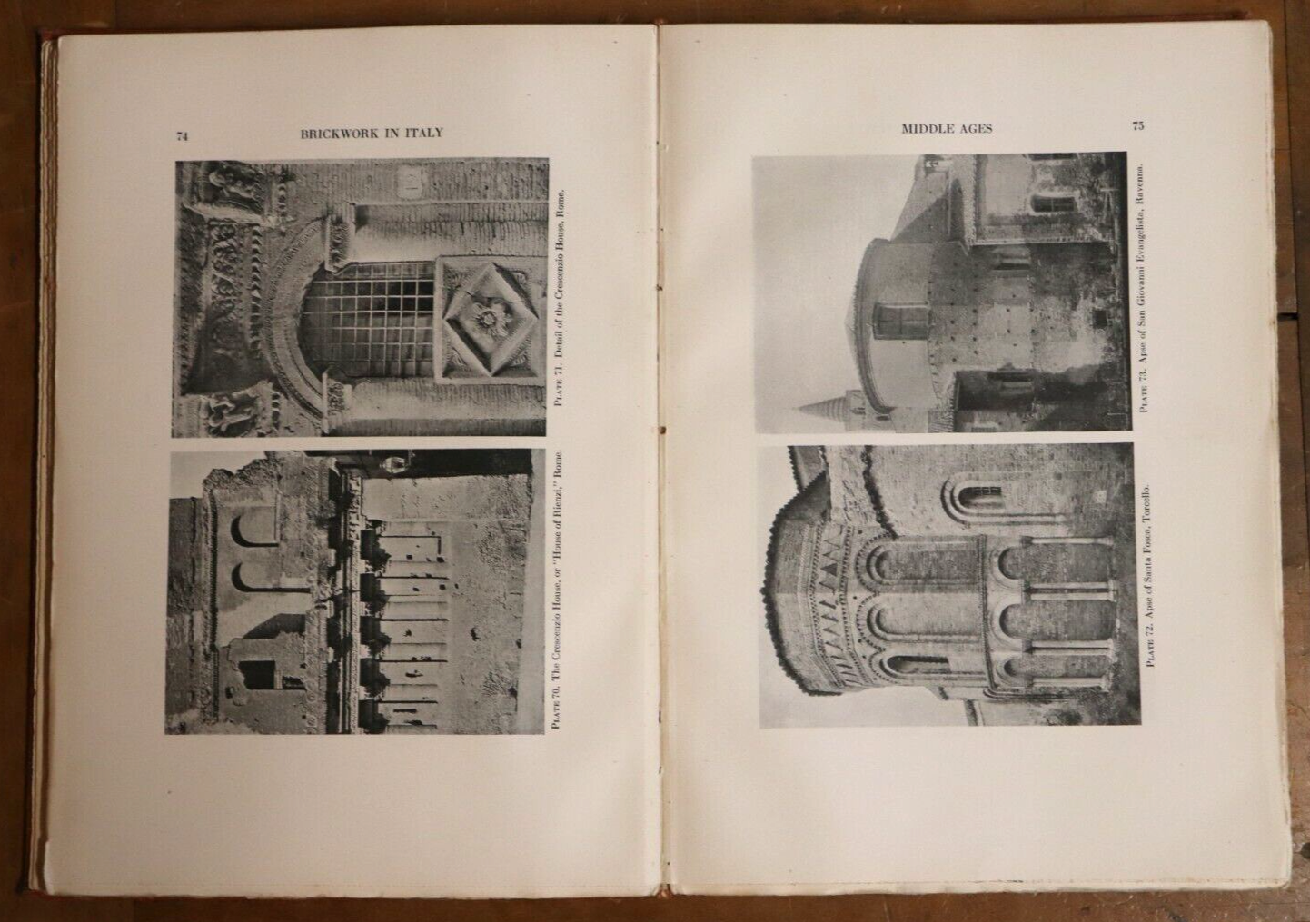 1925 Brickwork In Italy by GC Mars 1st Edition Architecture Book