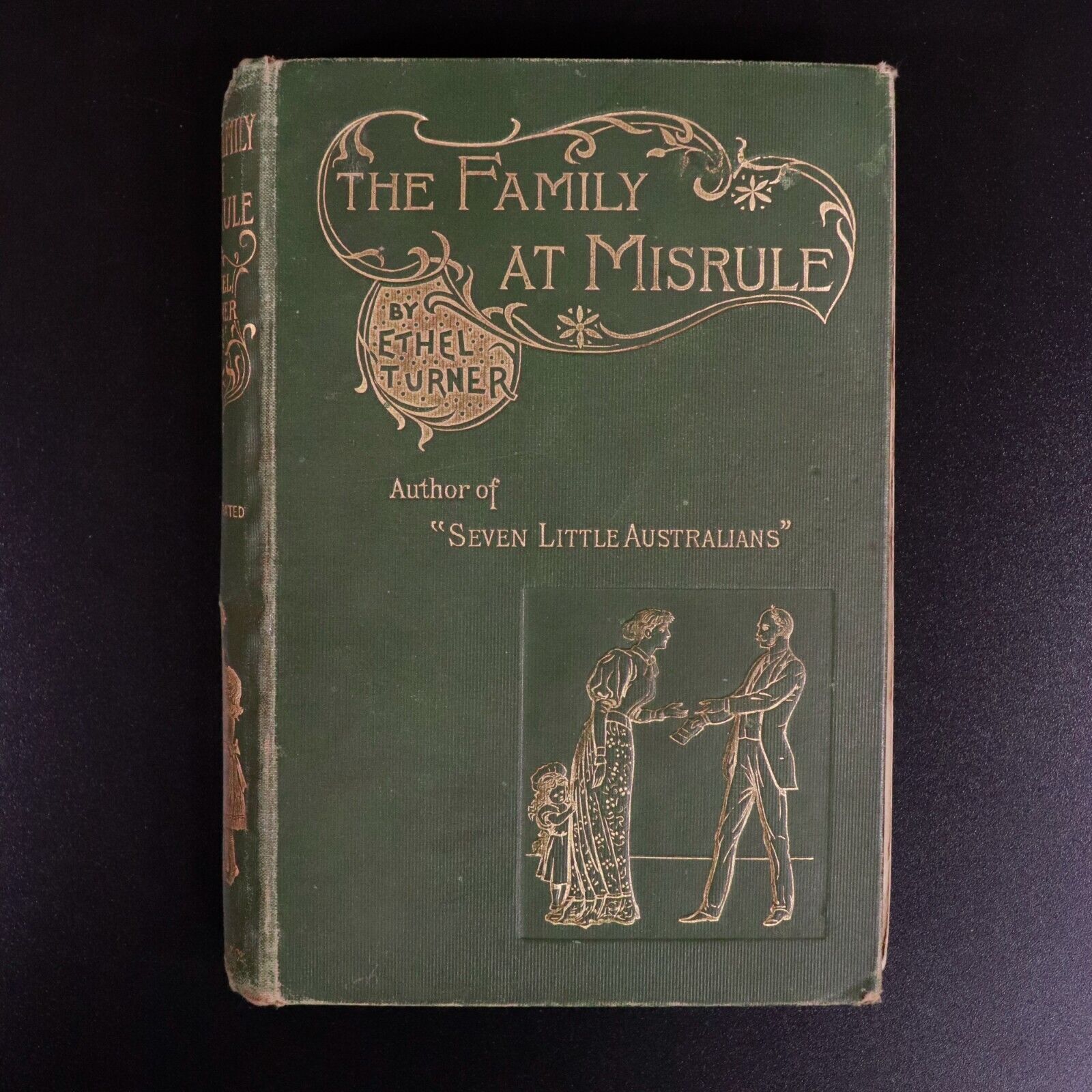 c1895 The Family At Misrule by Ethel Turner Antique Australian Fiction Book