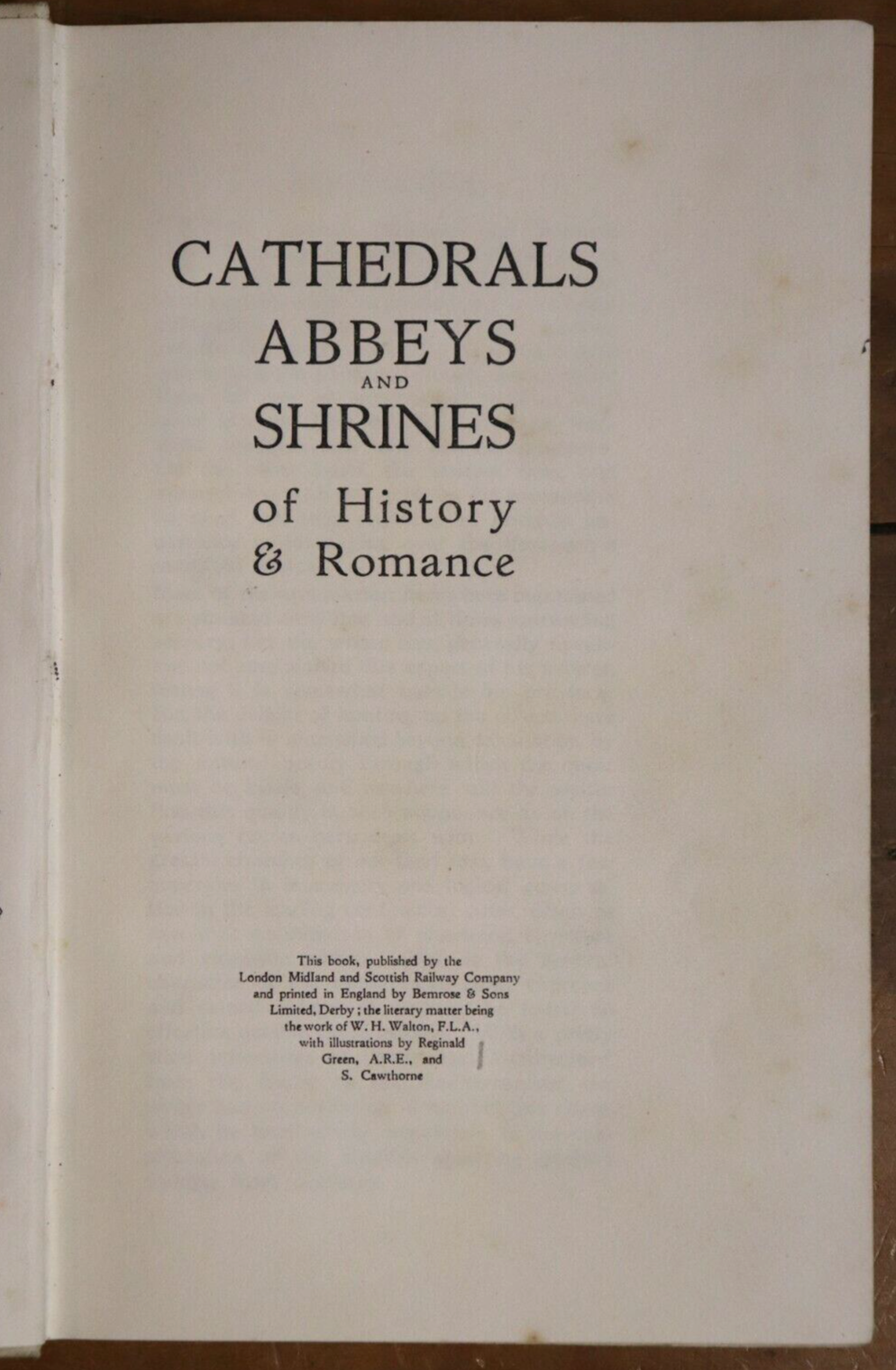 Cathedrals Abbeys & Shrines Of The British Isles - c1928 - Antique History Book - 0