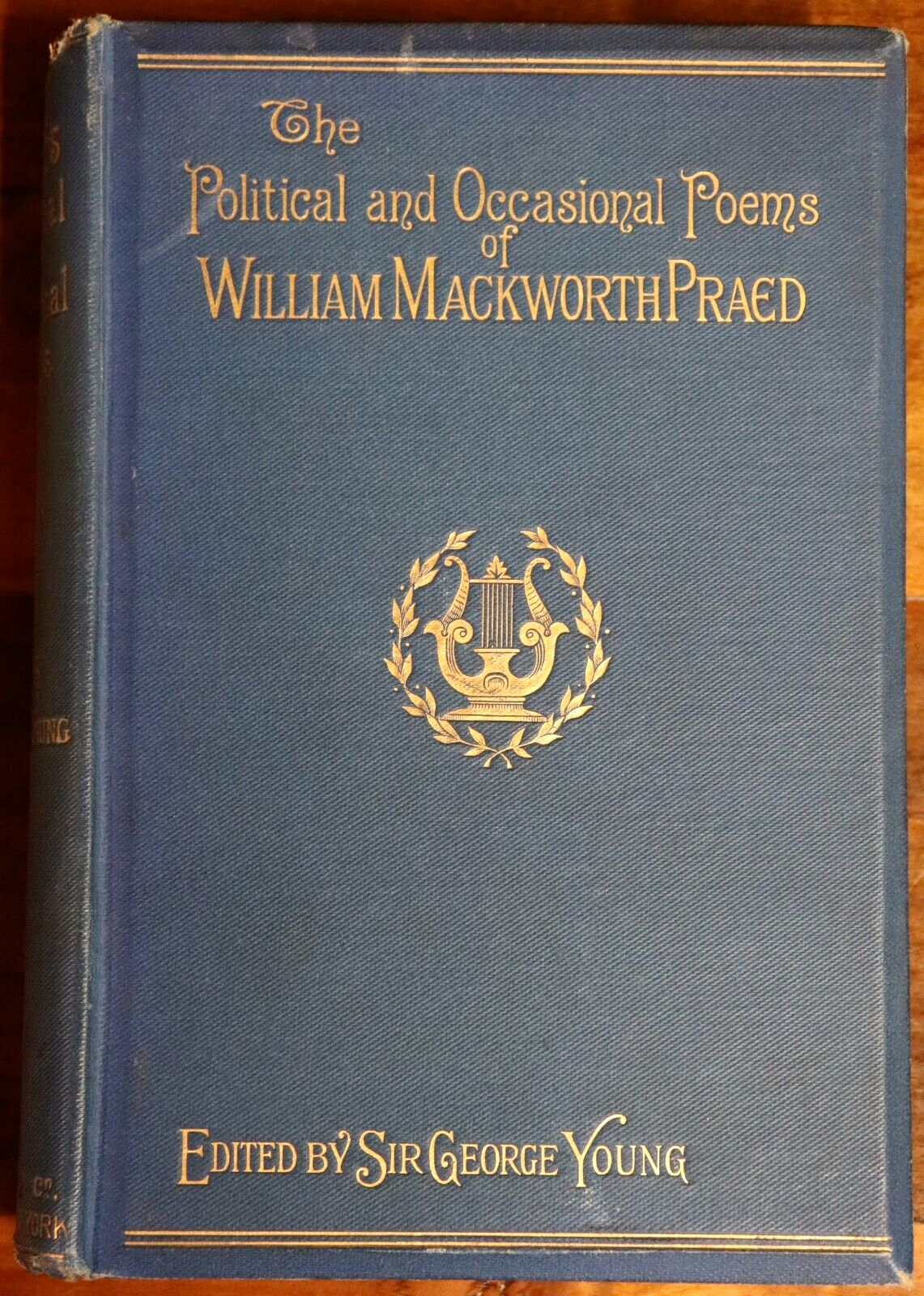 Political & Poems Of Winthrop Mackworth Praed - 1888 - Antique Literature Book