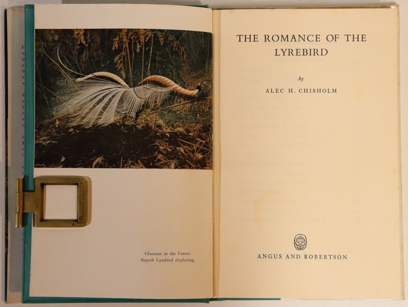 The Romance Of The Lyrebird: AC Chisholm - 1960 - 1st Ed. Natural History Book