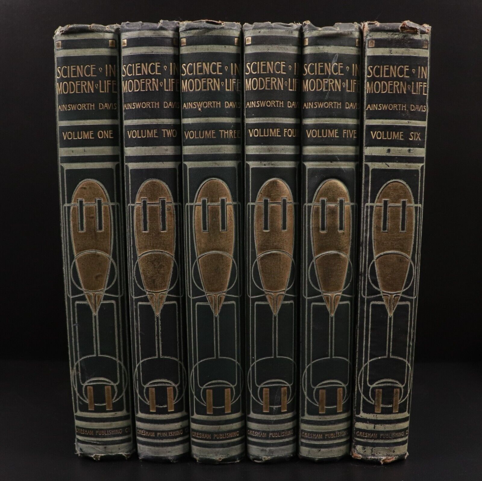 1909 6vol Science In Modern Life by J.R. Ainsworth Davis Antique Book Set