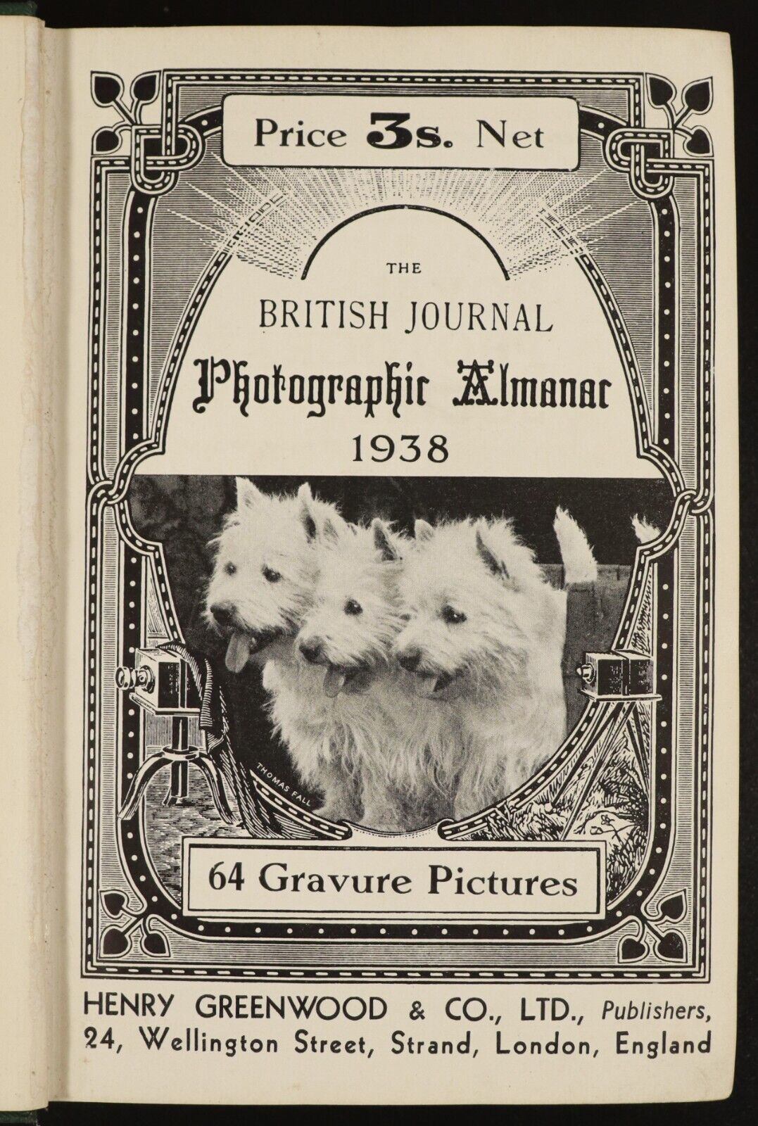1938 The British Journal Photographic Almanac Antique Camera Reference Book