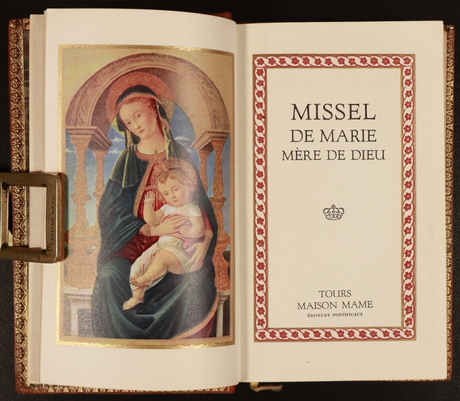 1948 Missel De Marie Mere De Dieu French Religious Book Bible Christianity - 0