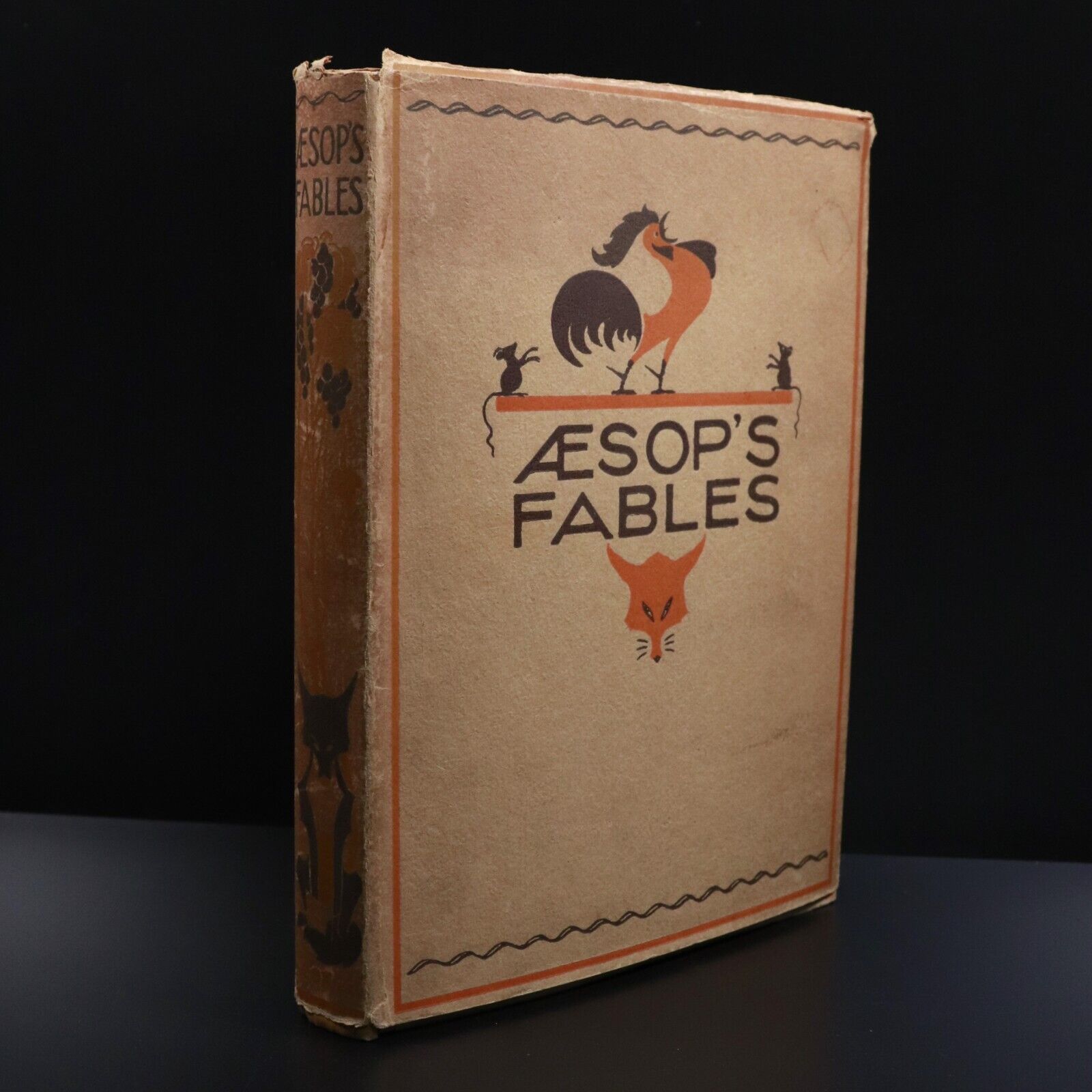 1930 Aesop's Fables Illustrated by Nora Fry Antique Childrens Book