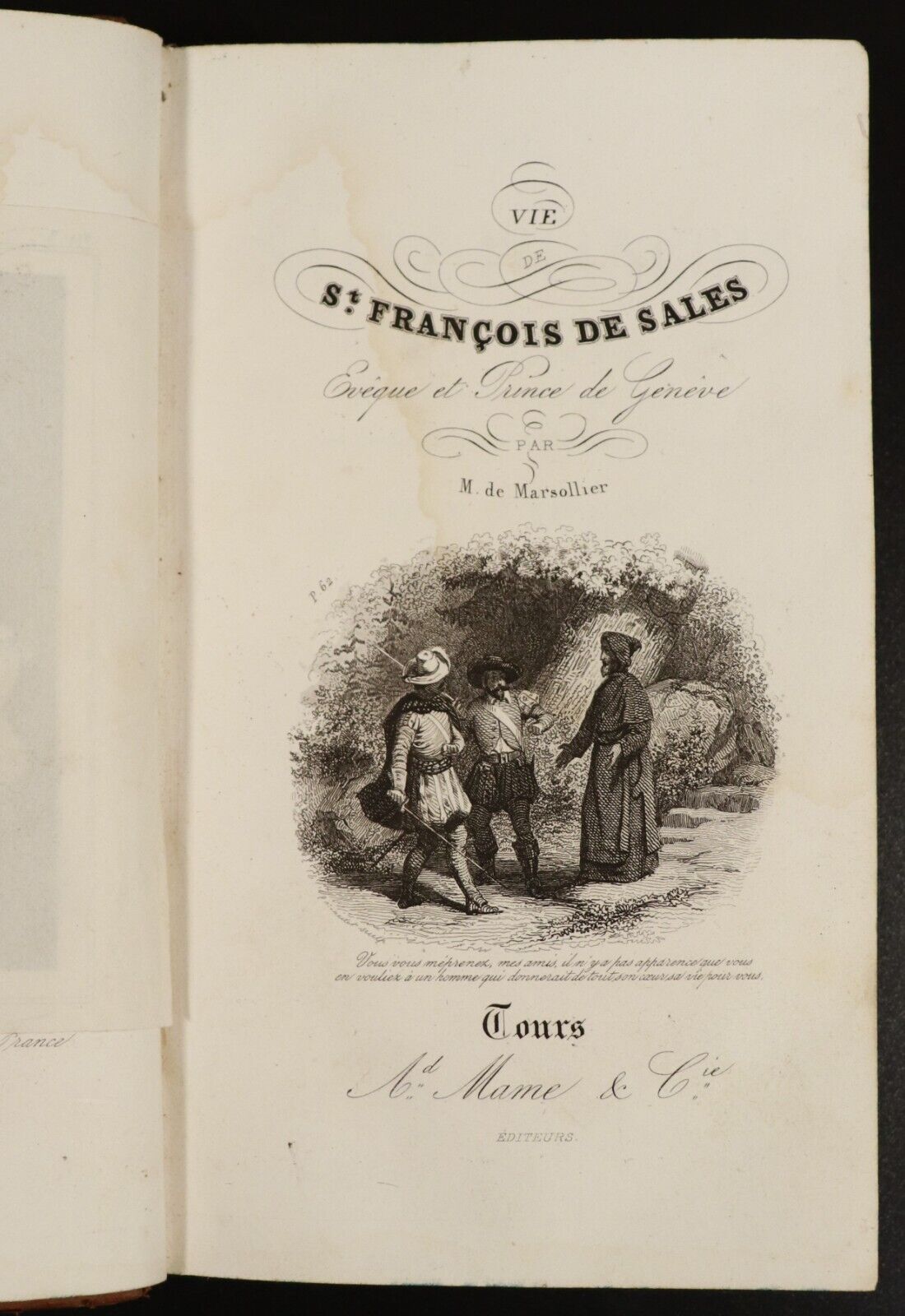 1852 Vie de Saint-François de Sales Antiquarian French Religious History Book