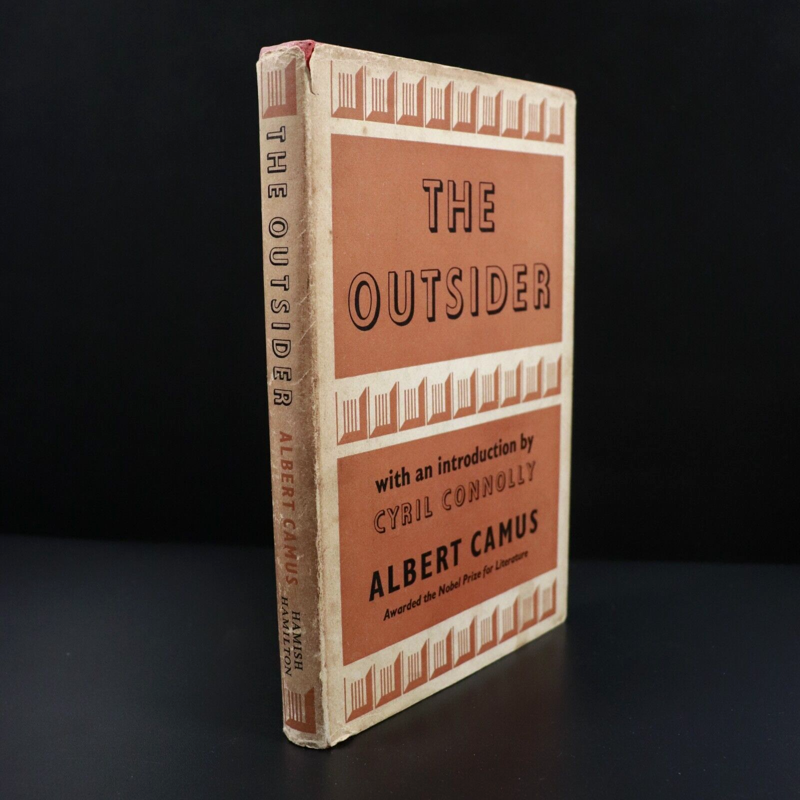 1958 The Outsider by Albert Camus Vintage Fiction Book Nobel Prize Author