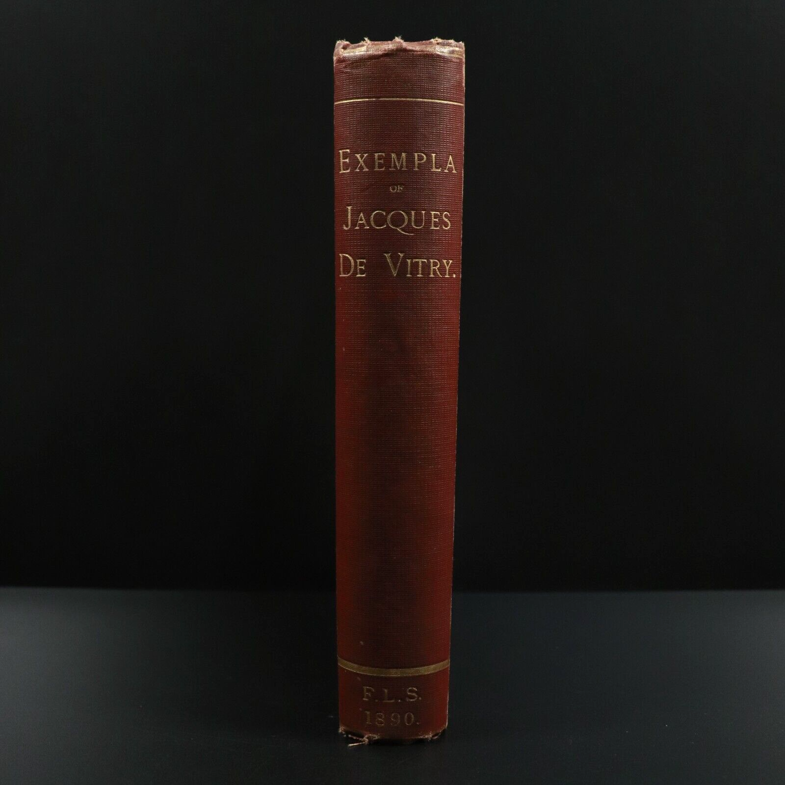 1890 The Exempla Sermones Vulgares by Jacques De Vitry Antique Theology Book