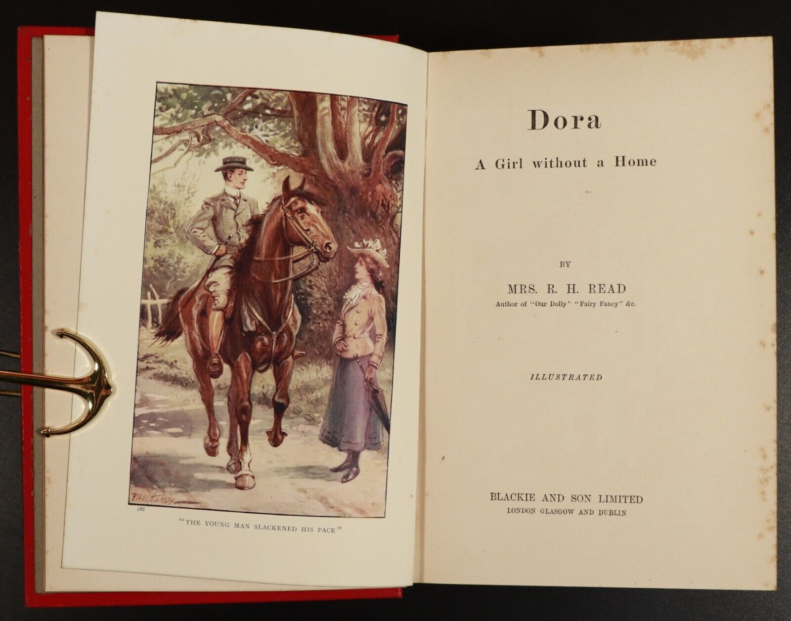 c1910 Dora: A Girl Without A Home by Mrs R.H. Read Antique British Fiction Book - 0