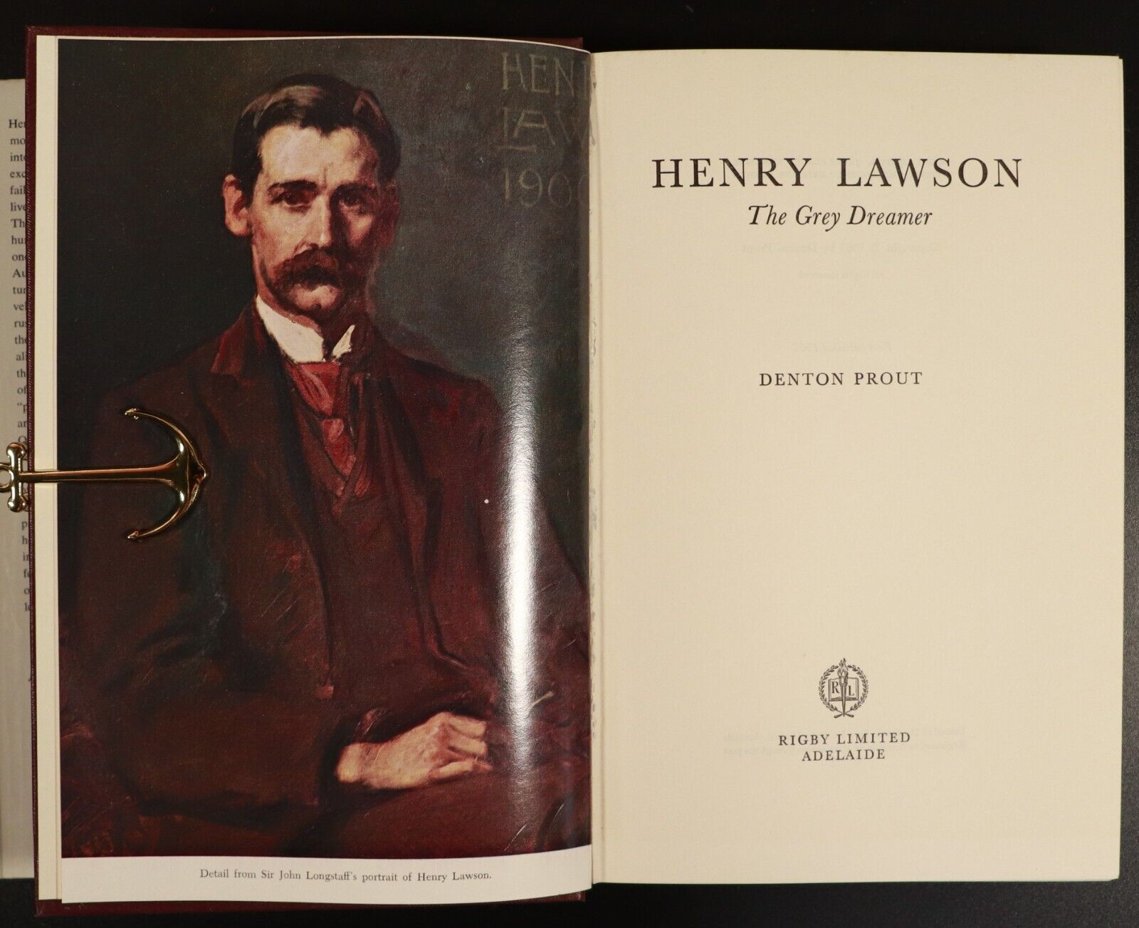 1963 Henry Lawson: The Grey Dreamer by Denton Prout Australian History Book