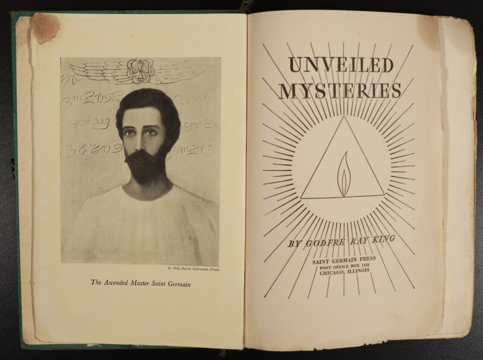 1935 4vol The Saint Germain Series Godfre' Ray King Antique Spirituality Books - 0