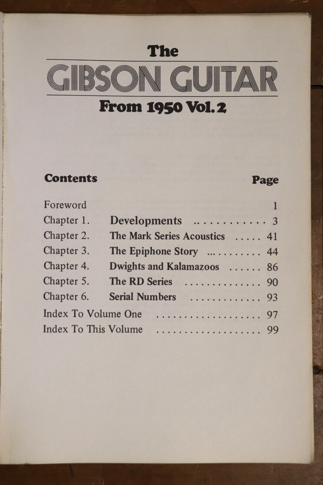 1990 The Gibson Guitar Vol. 2 by Ian C Bishop Gibson Guitar Reference Book