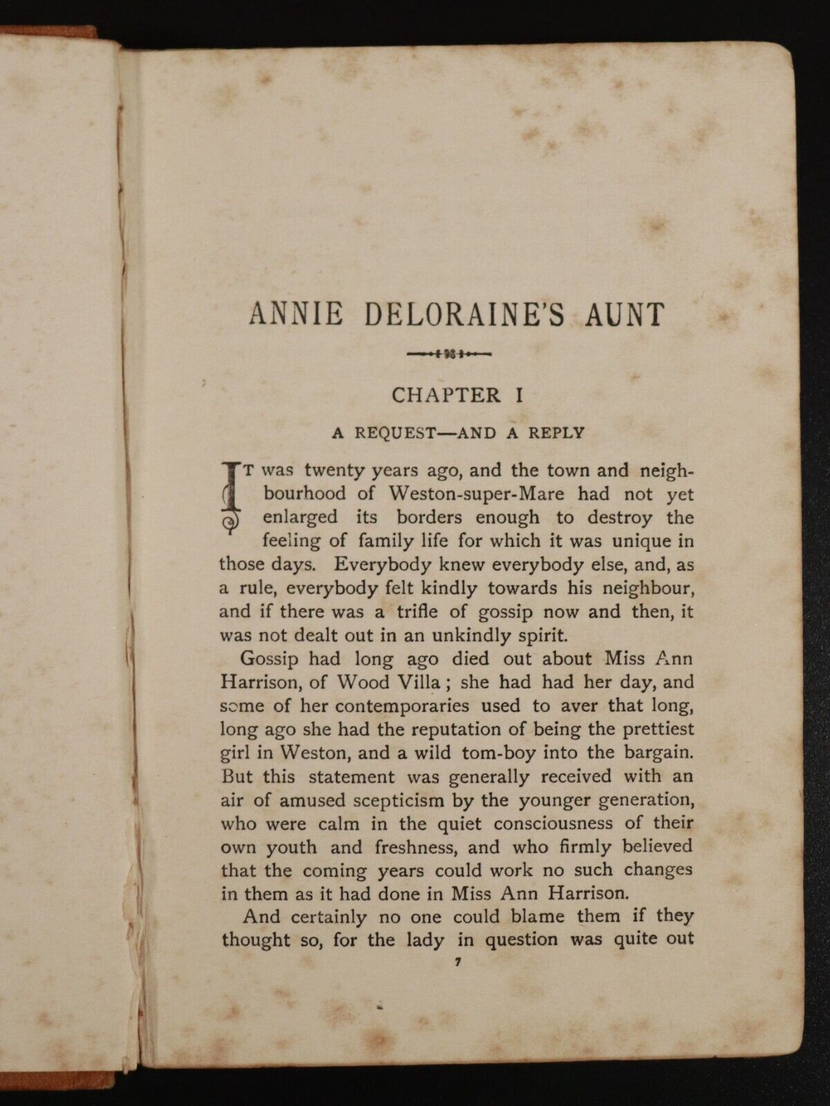 c1910 Annie Deloraine's Aunt by E.A. Bland Antique British Fiction Book RTS