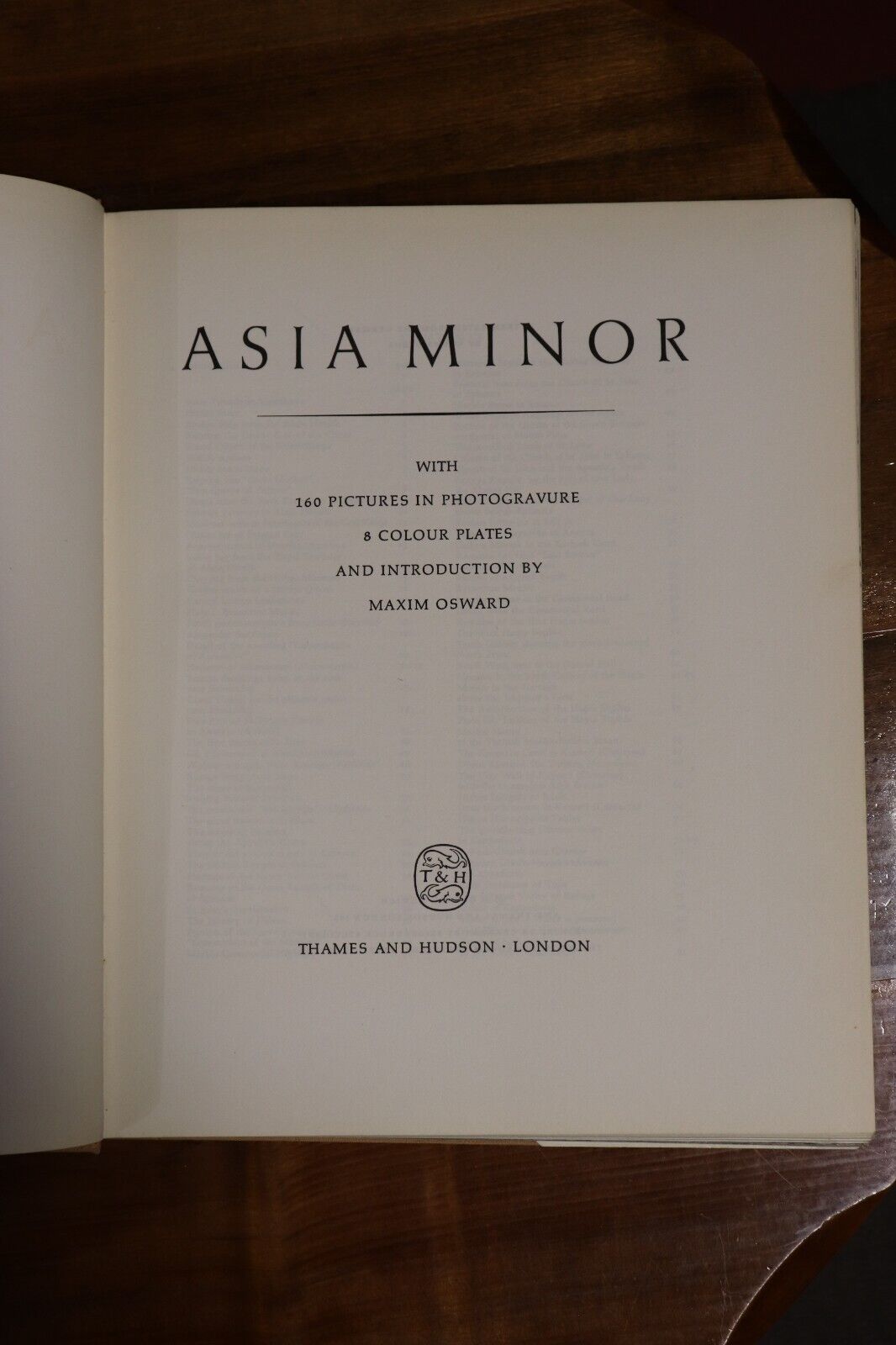 Asia Minor by Maxim Osward - 1957 - Vintage Asia Minor History Book - 0
