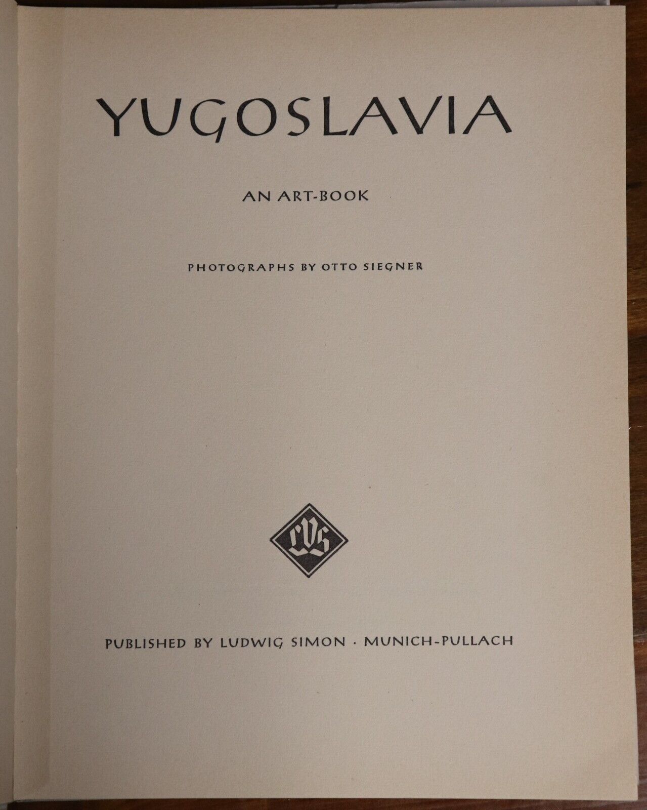 Yugoslavia: An Art Book by Otto Siegner - c1965 - Vintage Photo History Book - 0