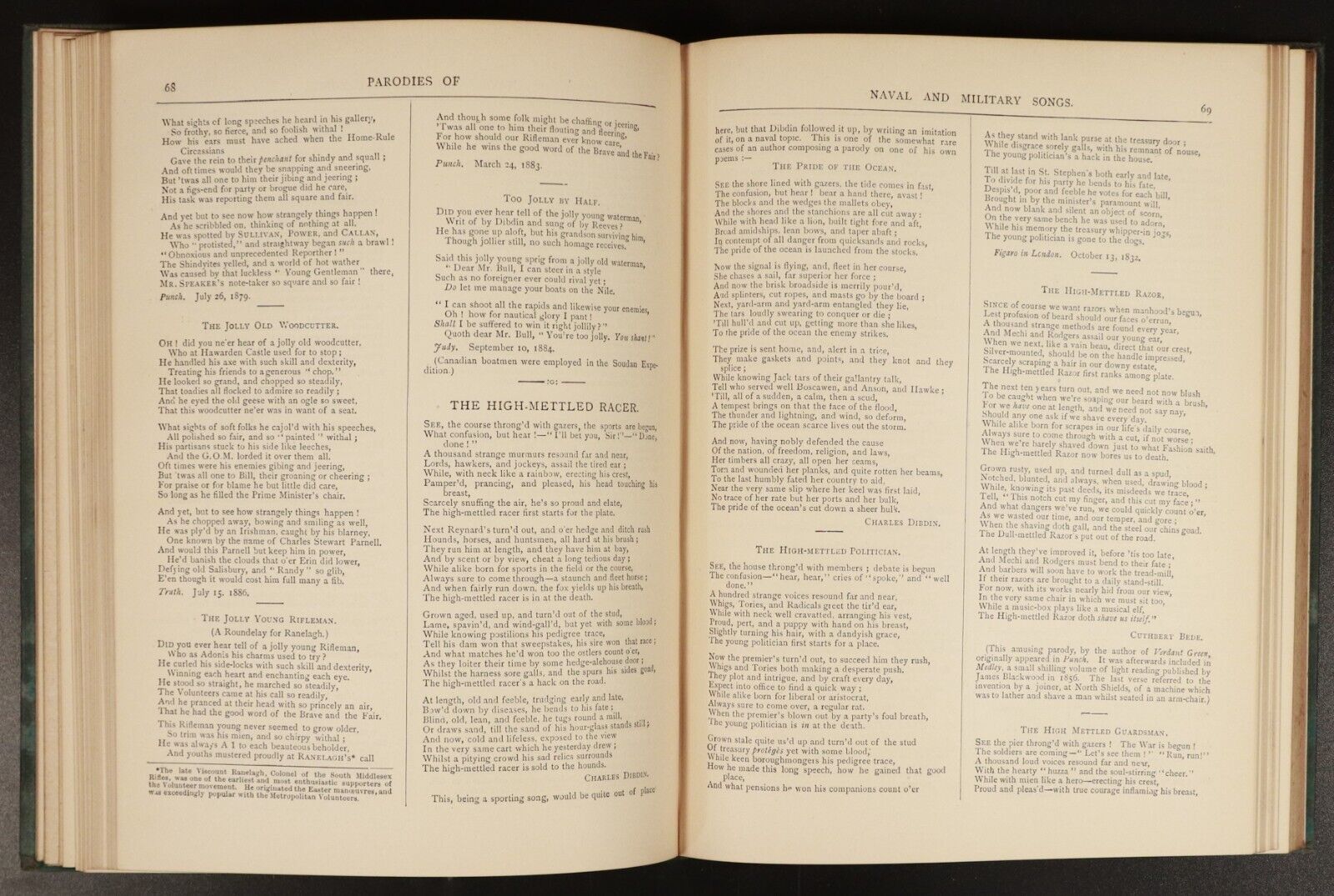 1884 4vol Parodies Of English & American Authors Antiquarian Literature Books