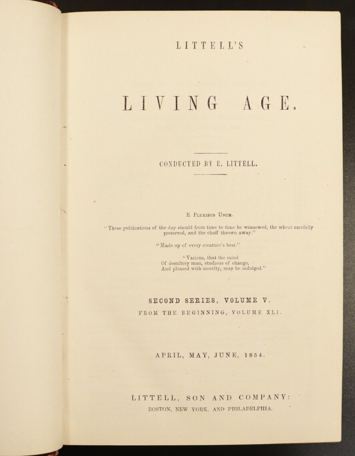 1854 2vol Littell's Living Age Jan - Jun 1854 Antiquarian History Books Plates