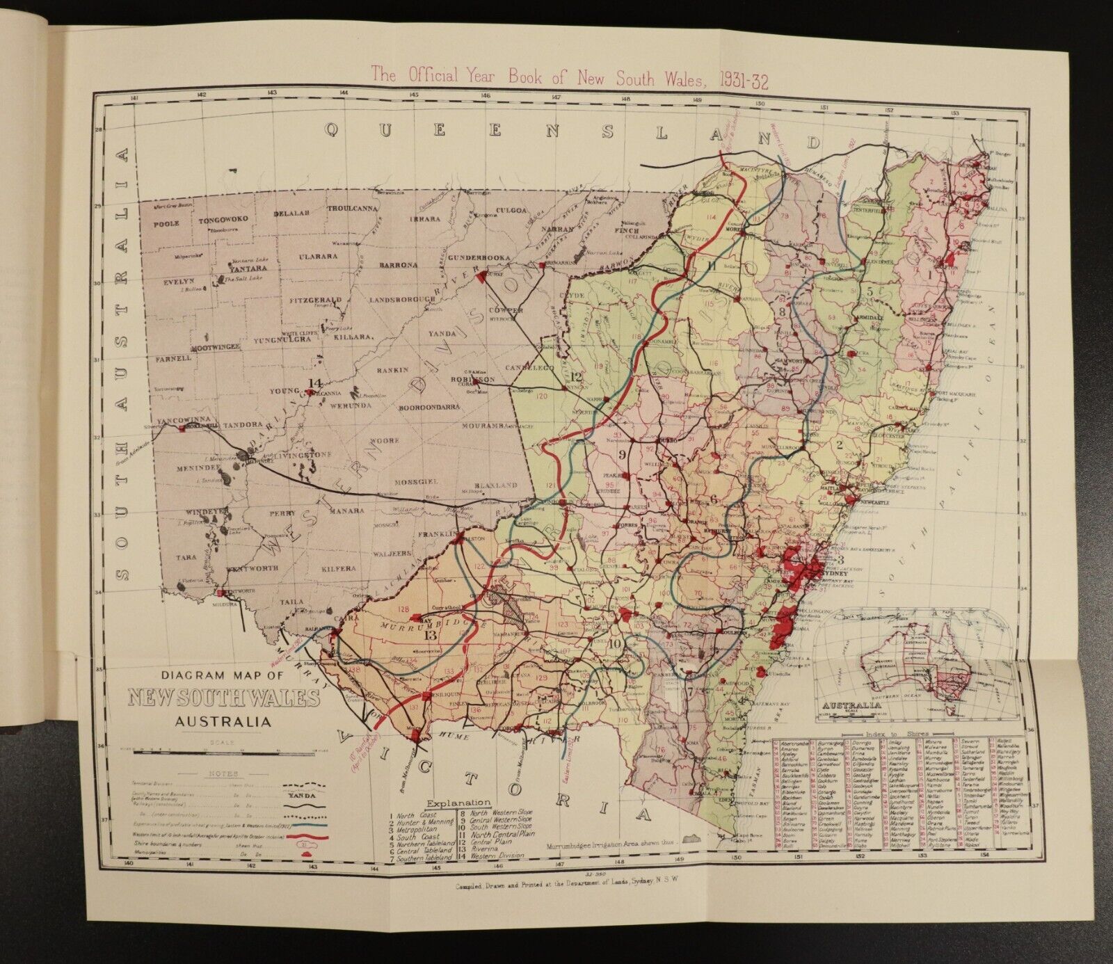 1933 Official Year Book Of New South Wales for 1931-32 Australian History Book