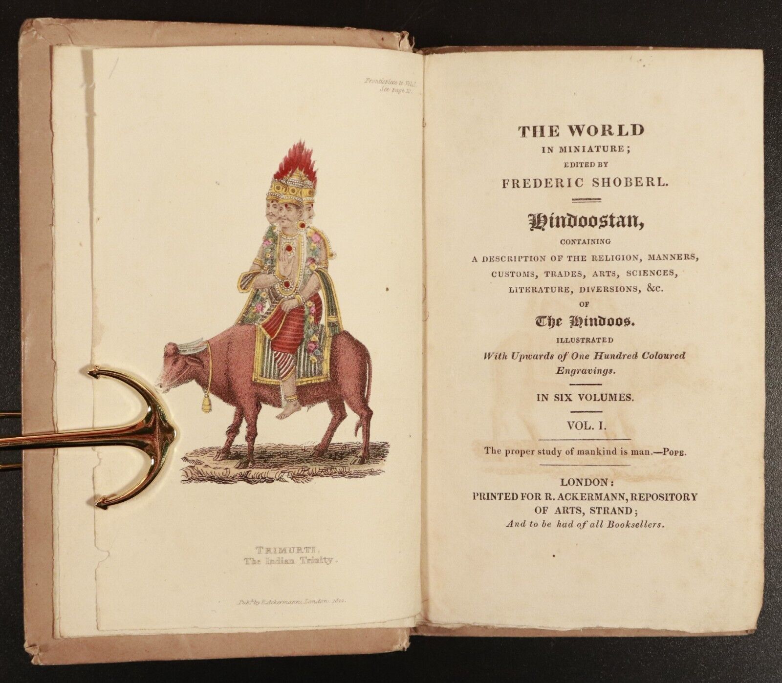1822 4vol The World In Miniature: Hindoostan by F. Shoberl - Antiquarian Books - 0