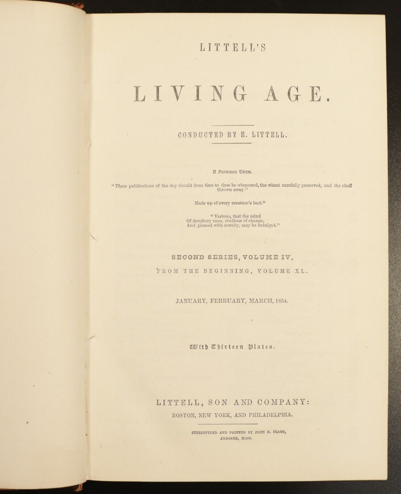 1854 2vol Littell's Living Age Jan - Jun 1854 Antiquarian History Books Plates