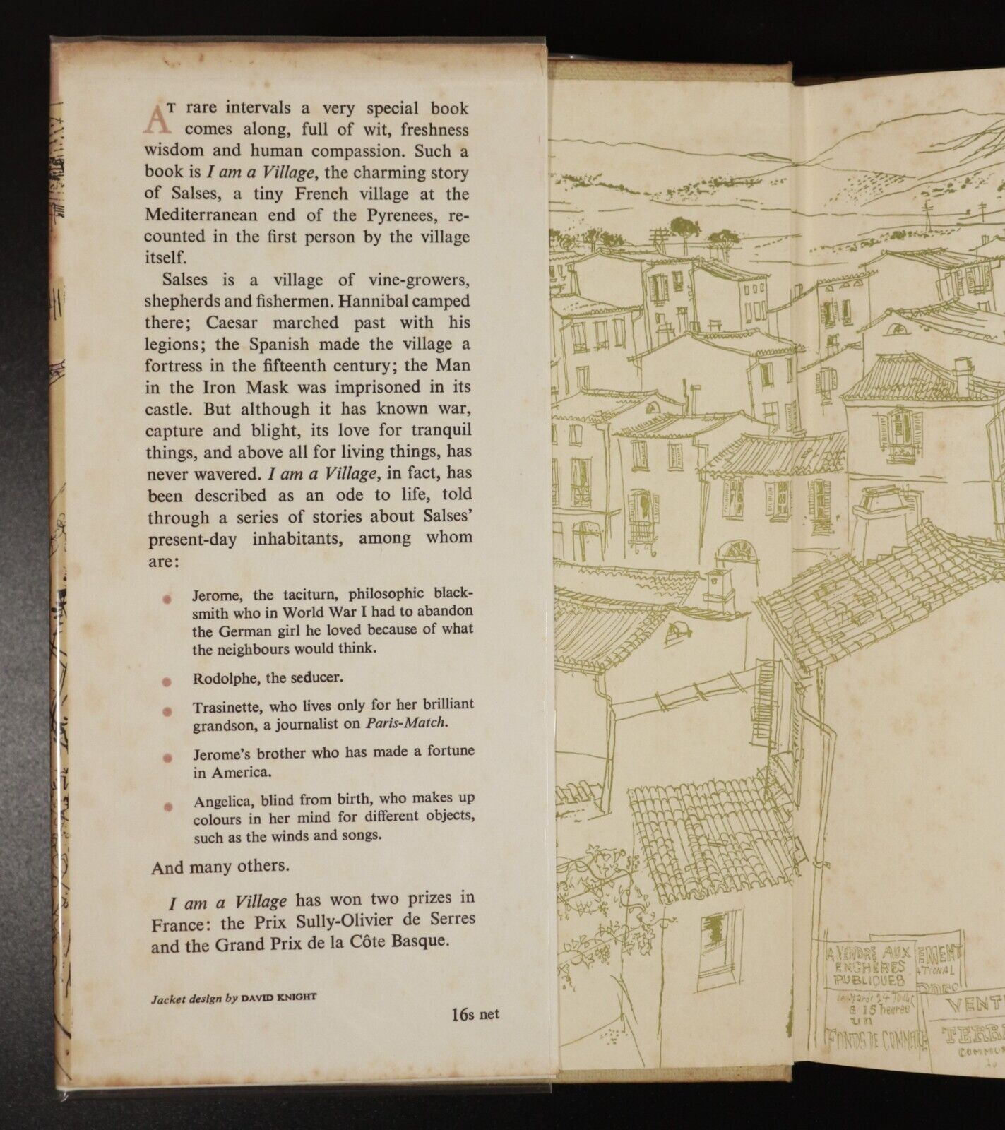 1960 I Am A Village by Arthur Conte Vintage French Fiction Book - 0
