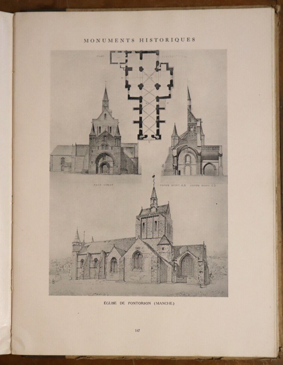 1924 Selected Monuments of French Gothic Architecture 1st Edition Reference Book