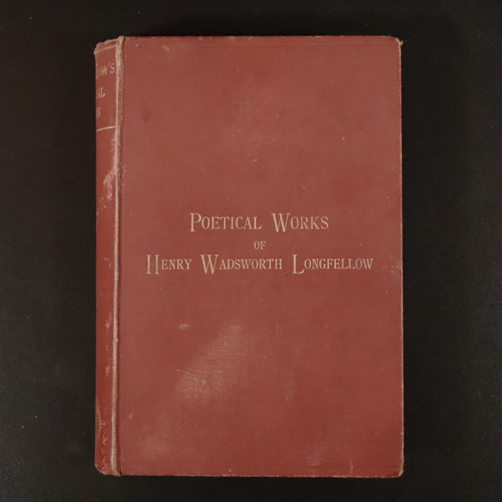 1891 Longfellow's Poetical Works With Michael Angelo Antique Poetry Book