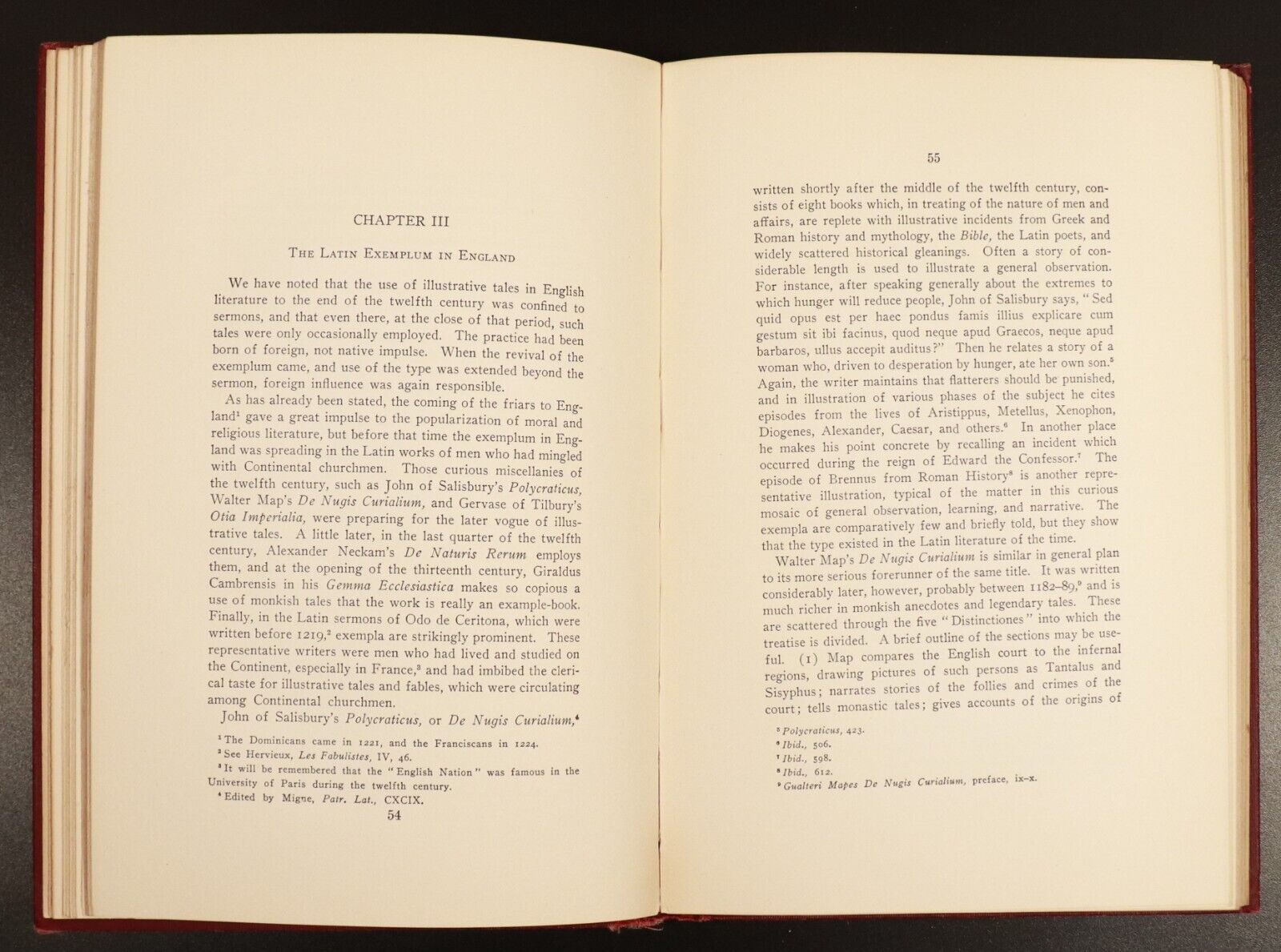 1911 Exemplum In The Early Literature Of England by J.A. Mosher Antique Book