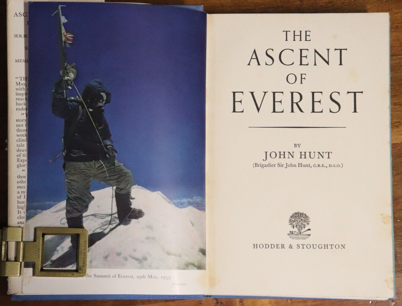 The Ascent Of Everest - 1954 - Vintage Exploration Book - 0