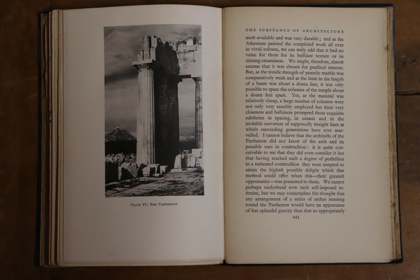 The Substance Of Architecture - 1926 - Antique Architecture Book - 1st Edition