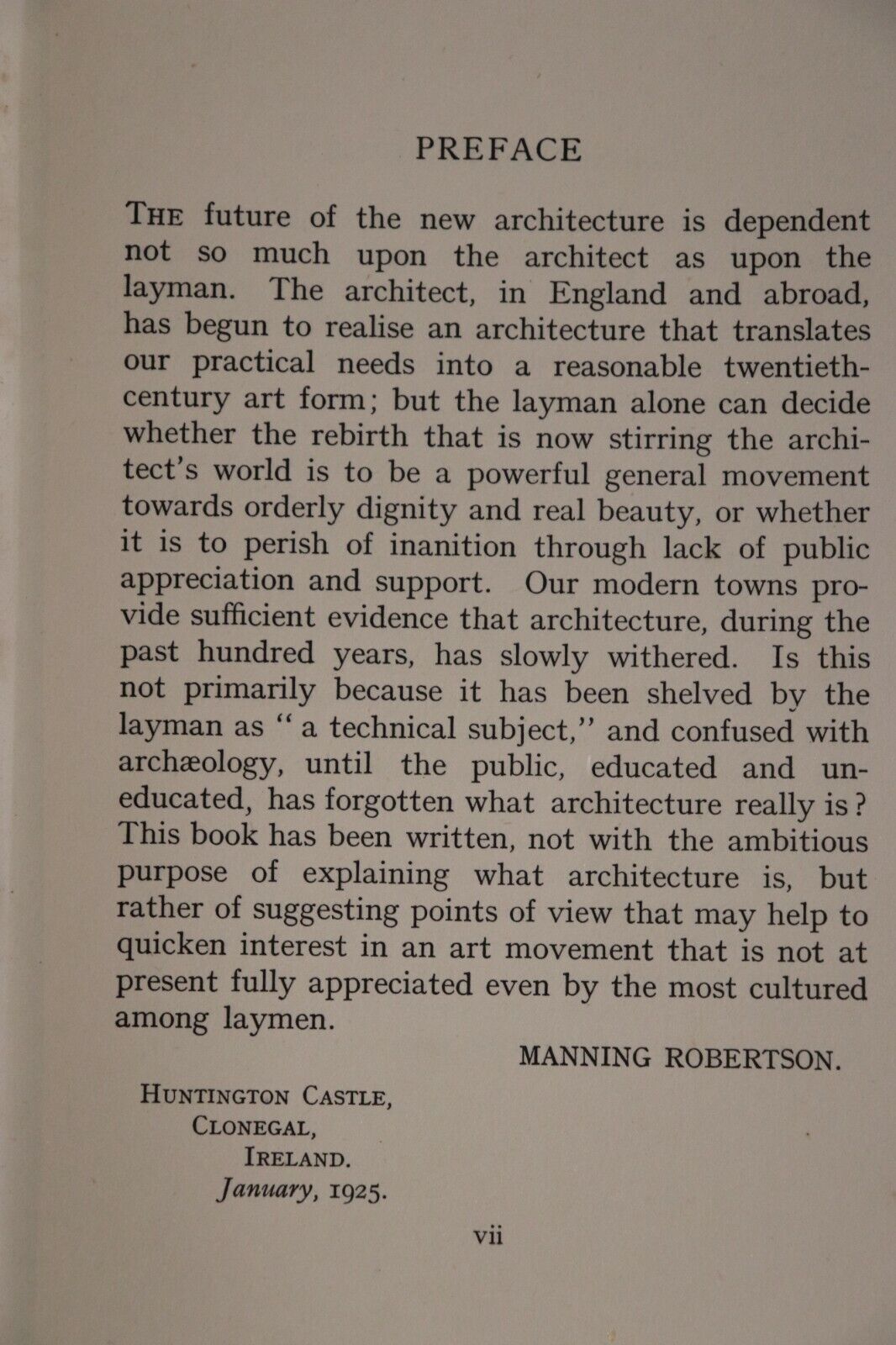 1925 Laymen & The New Architecture 1st Edition Antique Architecture Book