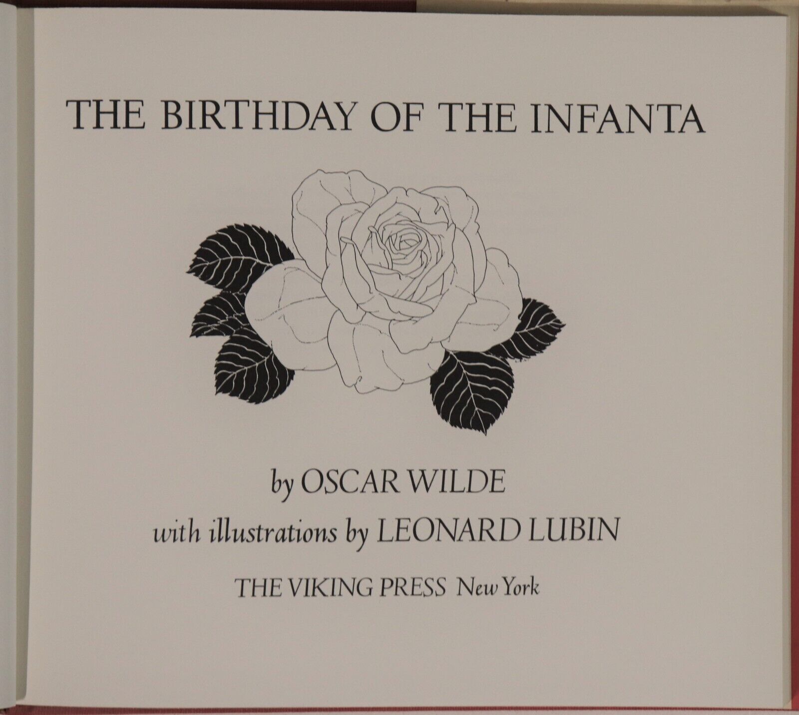 The Birthday Of The Infanta by Oscar Wilde - 1979 - Classic Literature Book