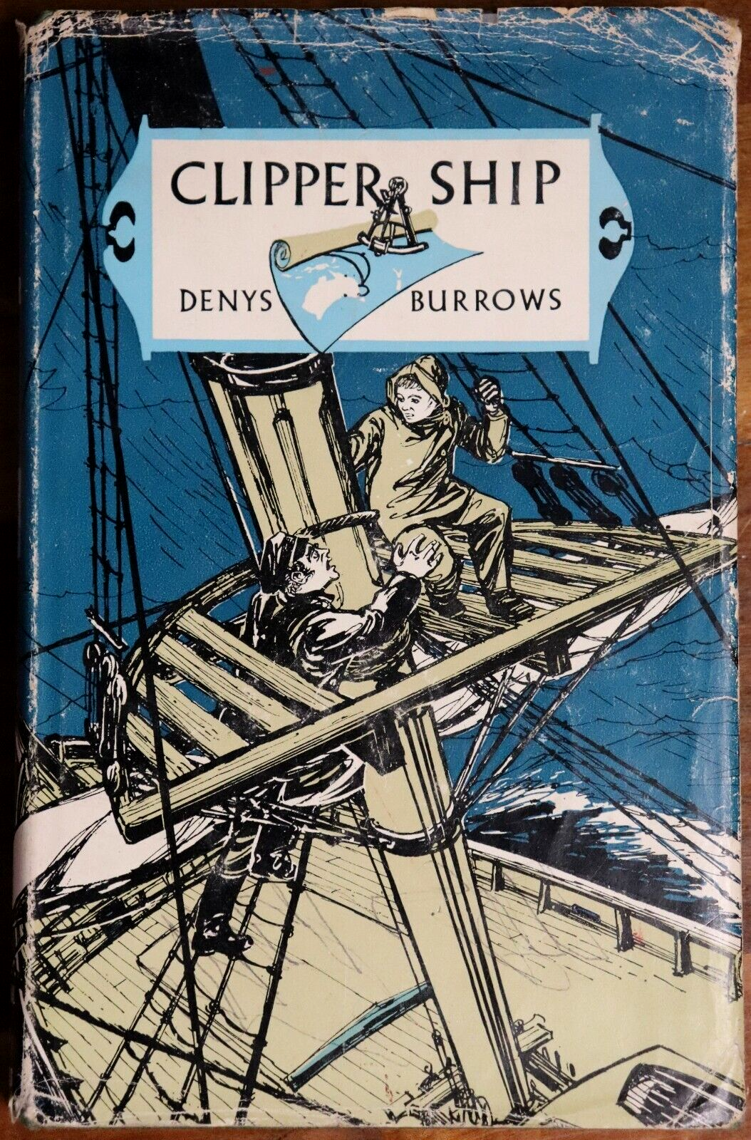 Clipper Ship by Denys Burrows - 1965 - Australian Literature Book