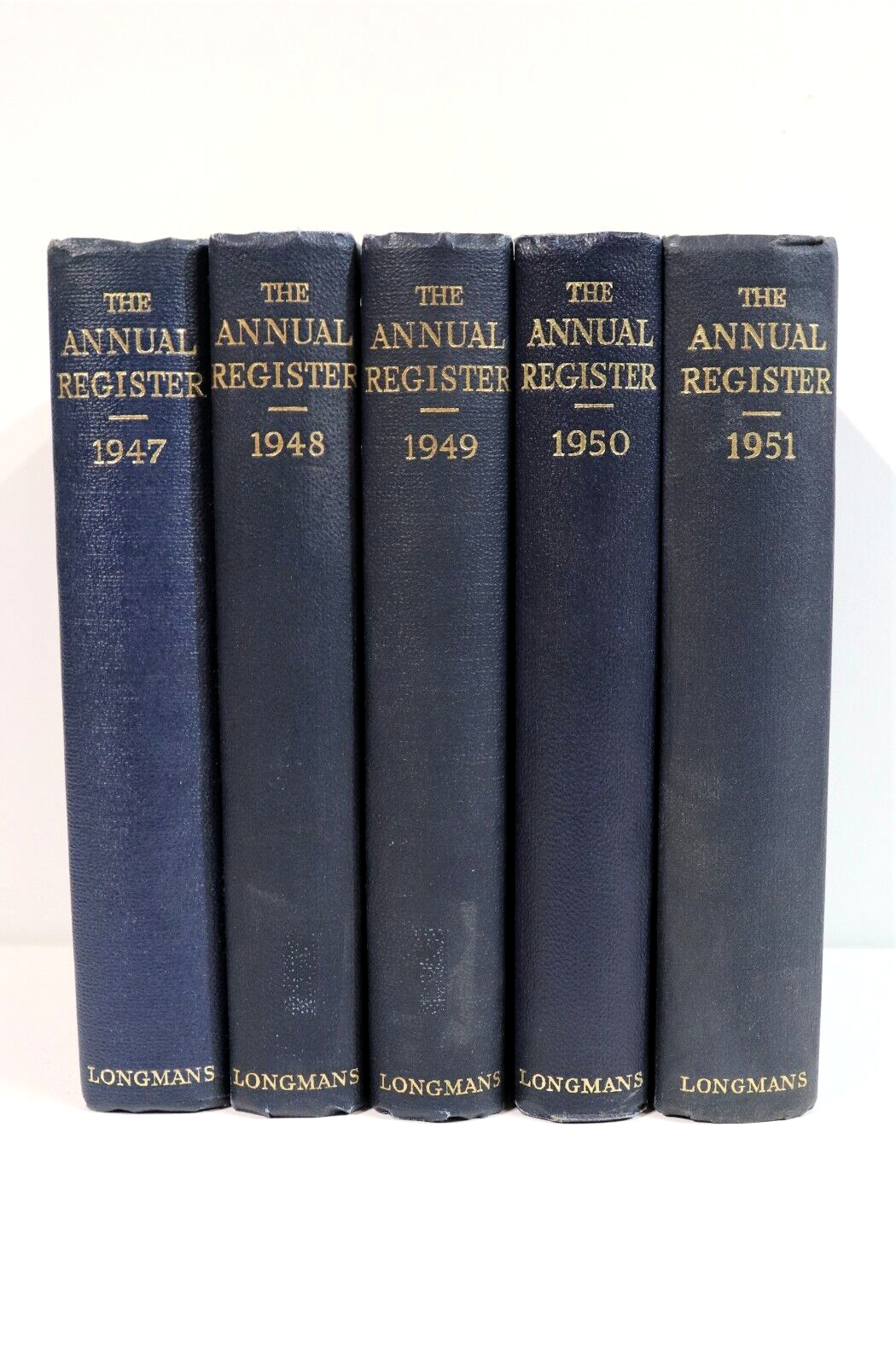 The Annual Register For Years 1947 to 1951 - 5 Vols. World History Books