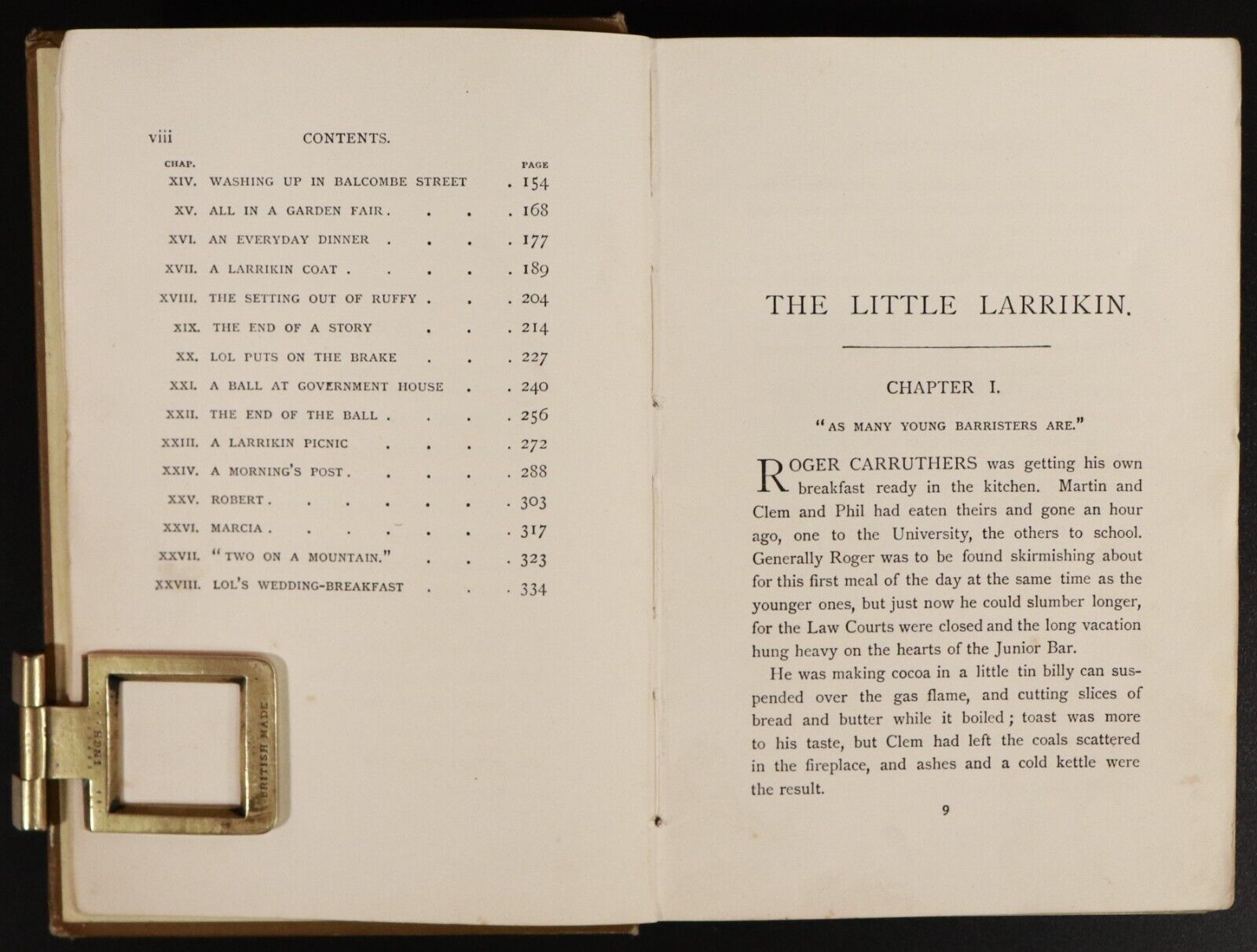 c1900 The Little Larrikin by Ethel Turner Antique Australian Fiction Book