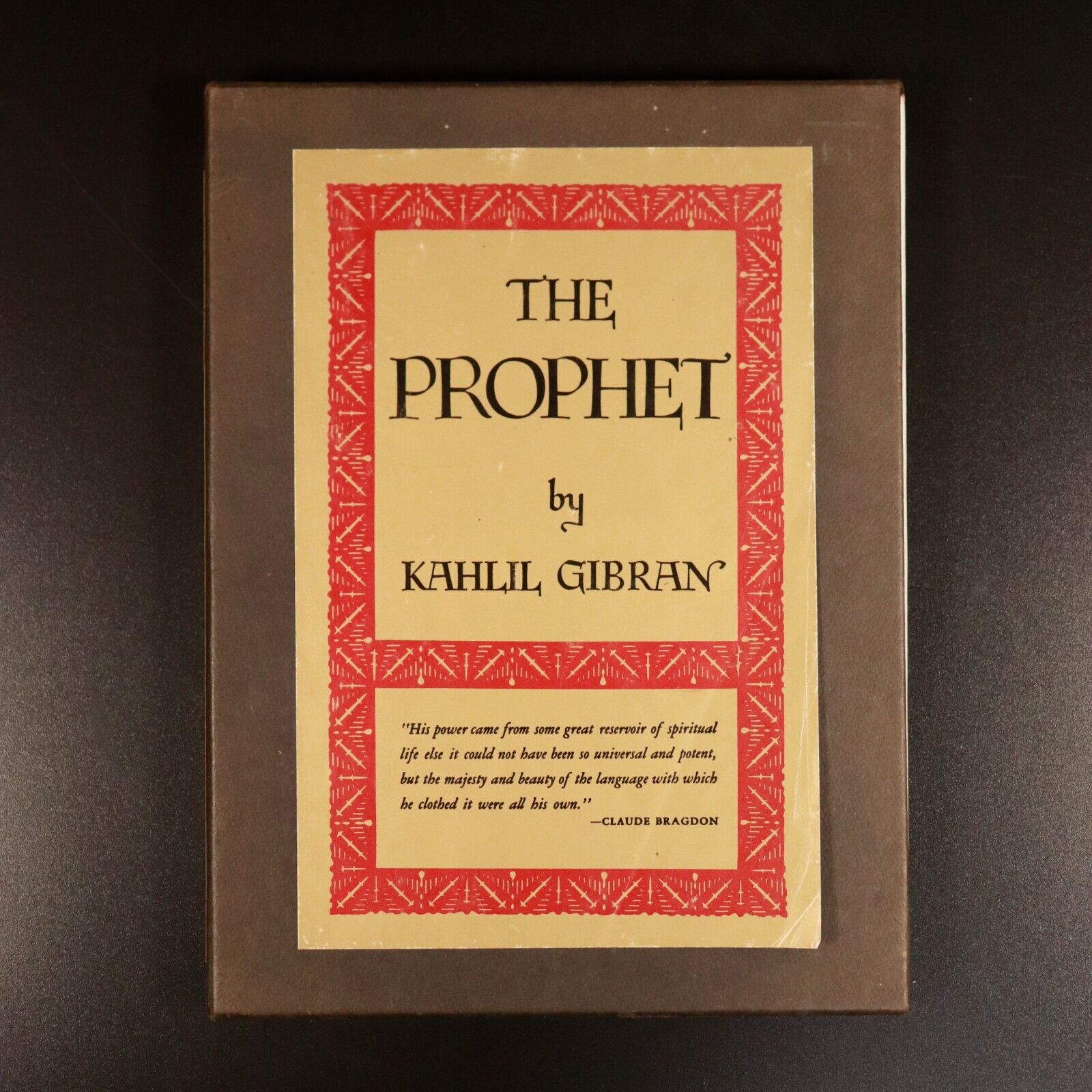 1978 The Prophet by Kahlil Gibran Illustrated Philosophy Book Alfred A. Knopf