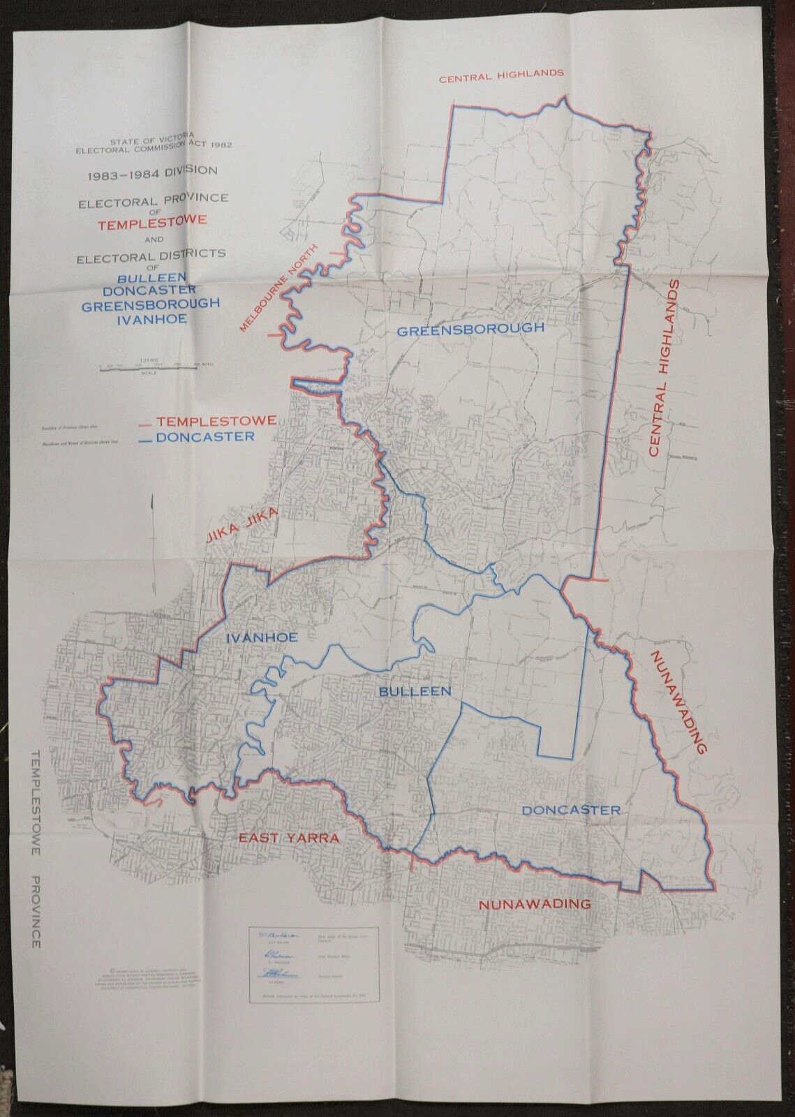 Victorian Electoral Commission District Maps - 1984 - Australian Maps