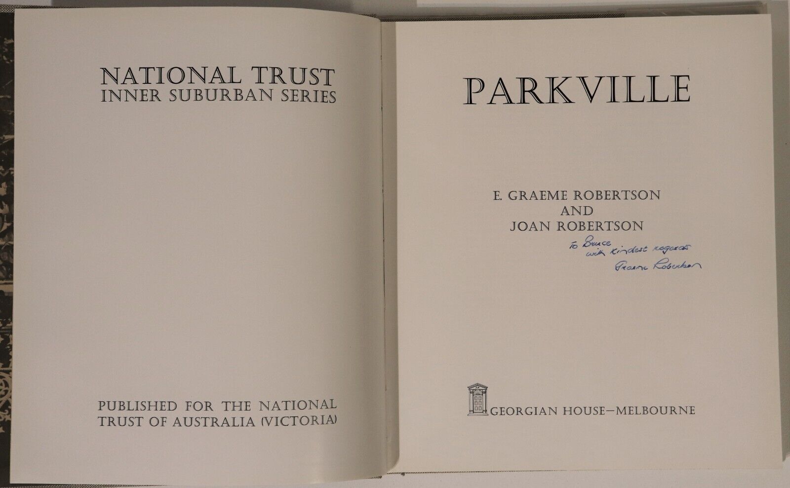 National Trust Victoria: Parkville - 1975 1st Ed. Australian Local History Book