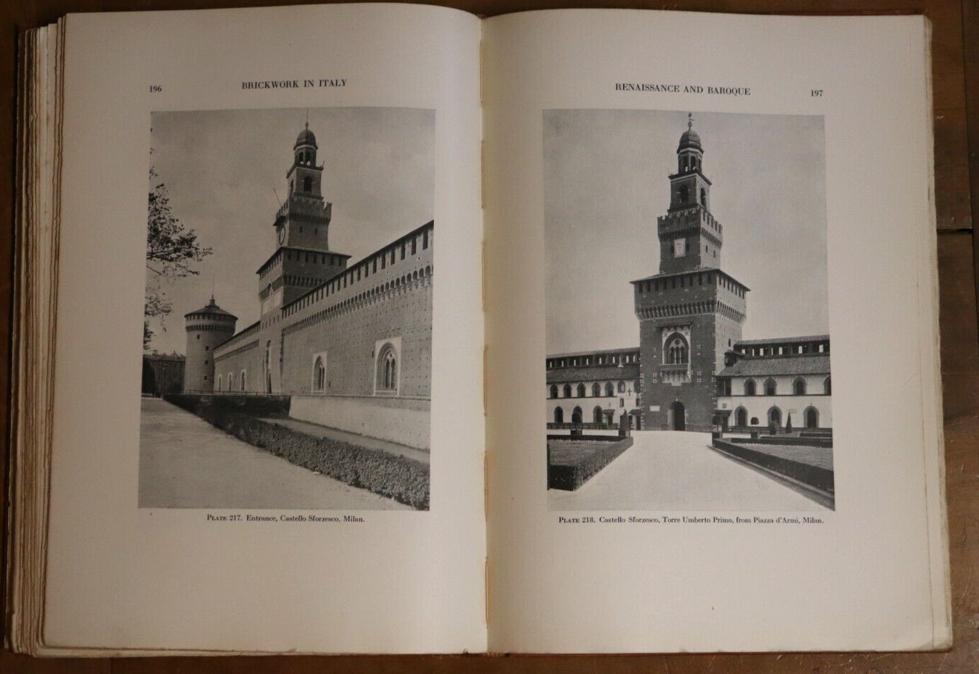 1925 Brickwork In Italy by GC Mars 1st Edition Architecture Book