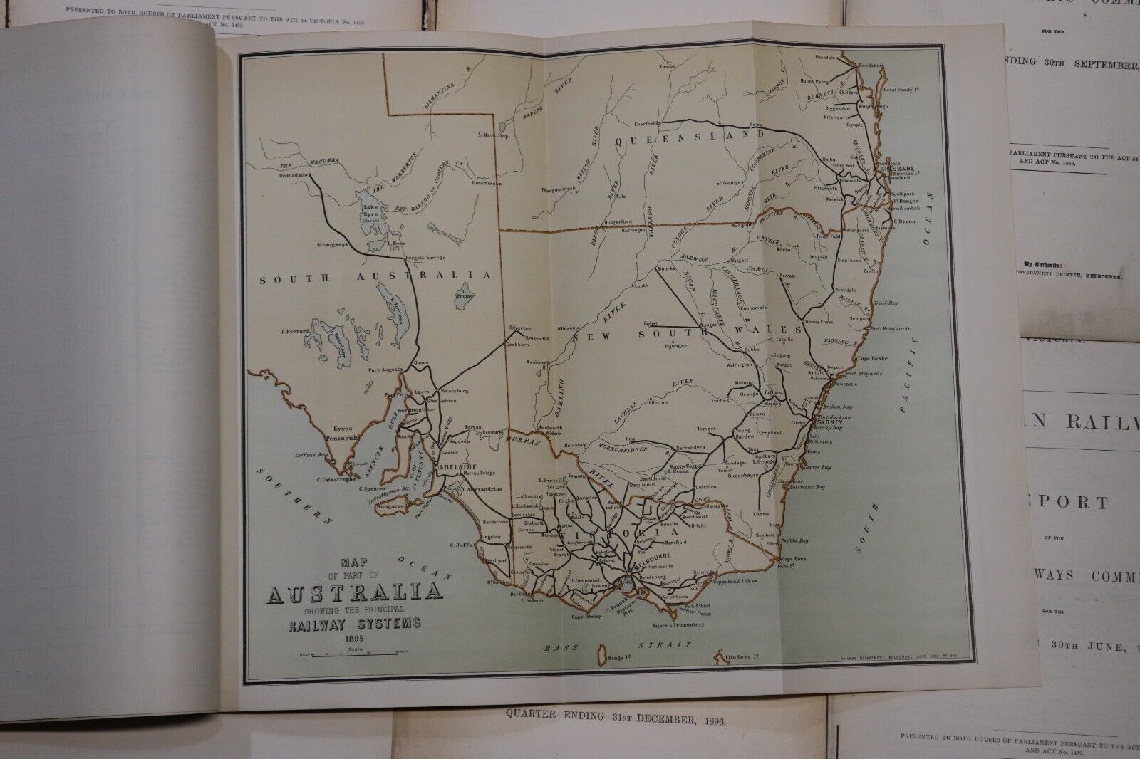 Parliamentary Papers: Victorian Railways - 1890's - Australia Train Books