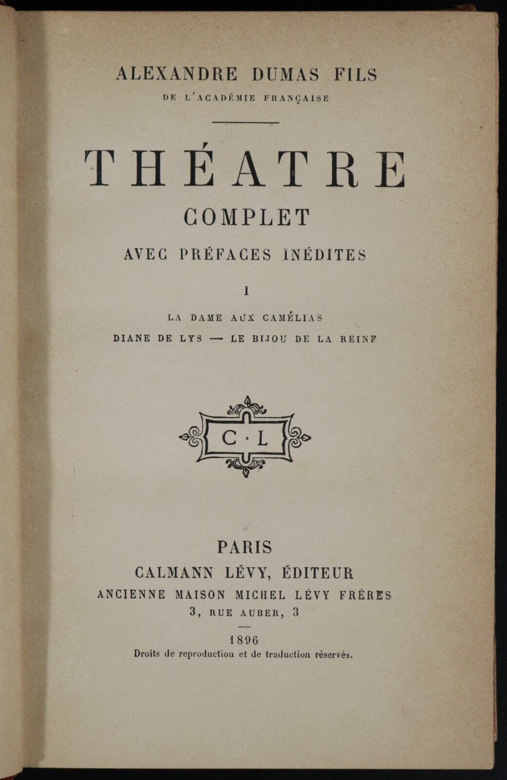 1896 7vol Alexandre Dumas Fils Theatre Complet Prefaces Inedites Antique Books