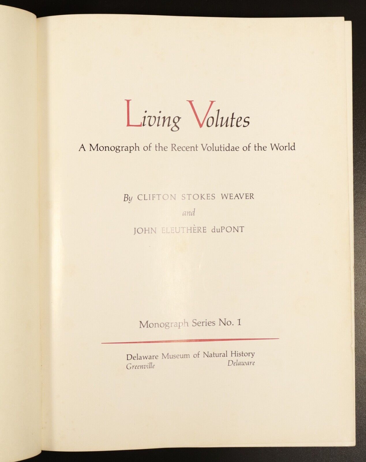 c1970 The Living Volutes by Weaver & duPont Natural History Reference Book - 0